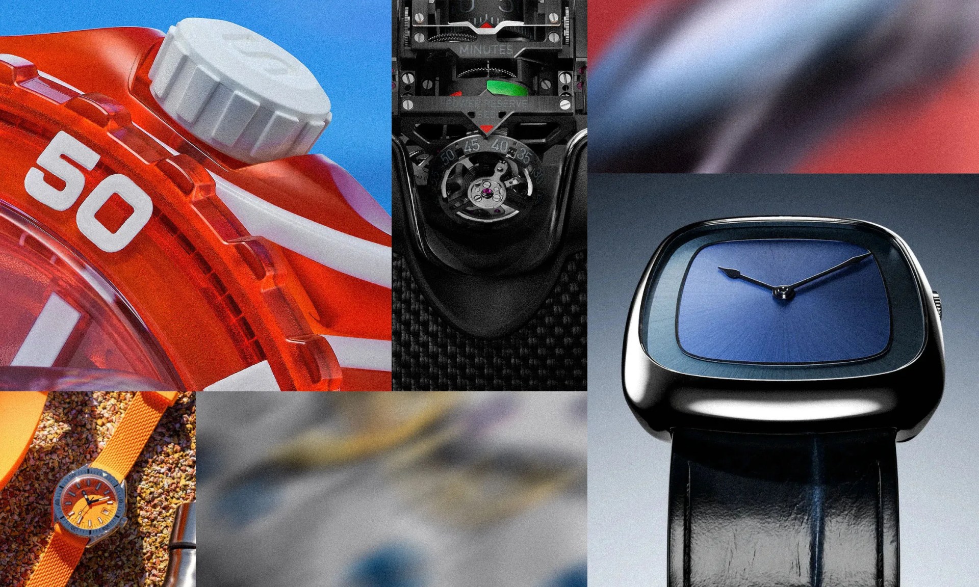 collage of watches