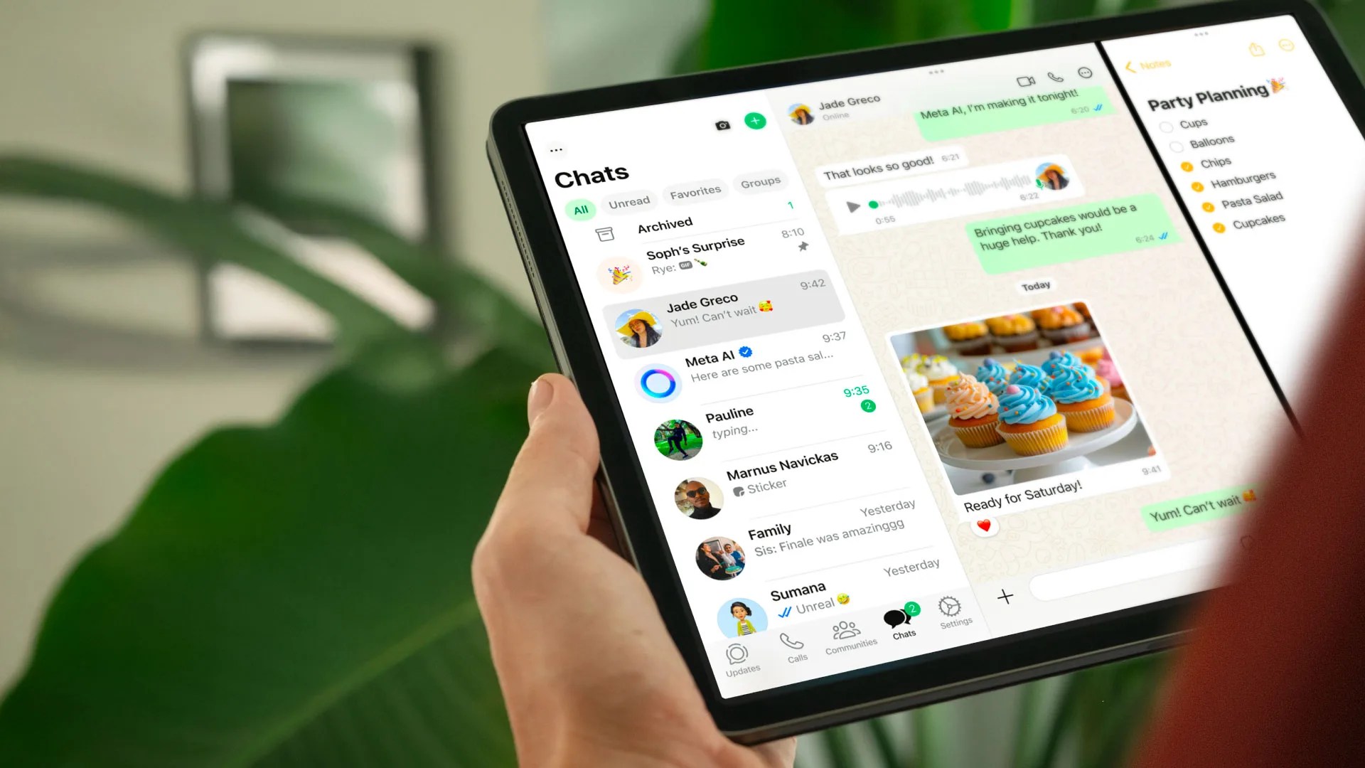 WhatsApp on iPad