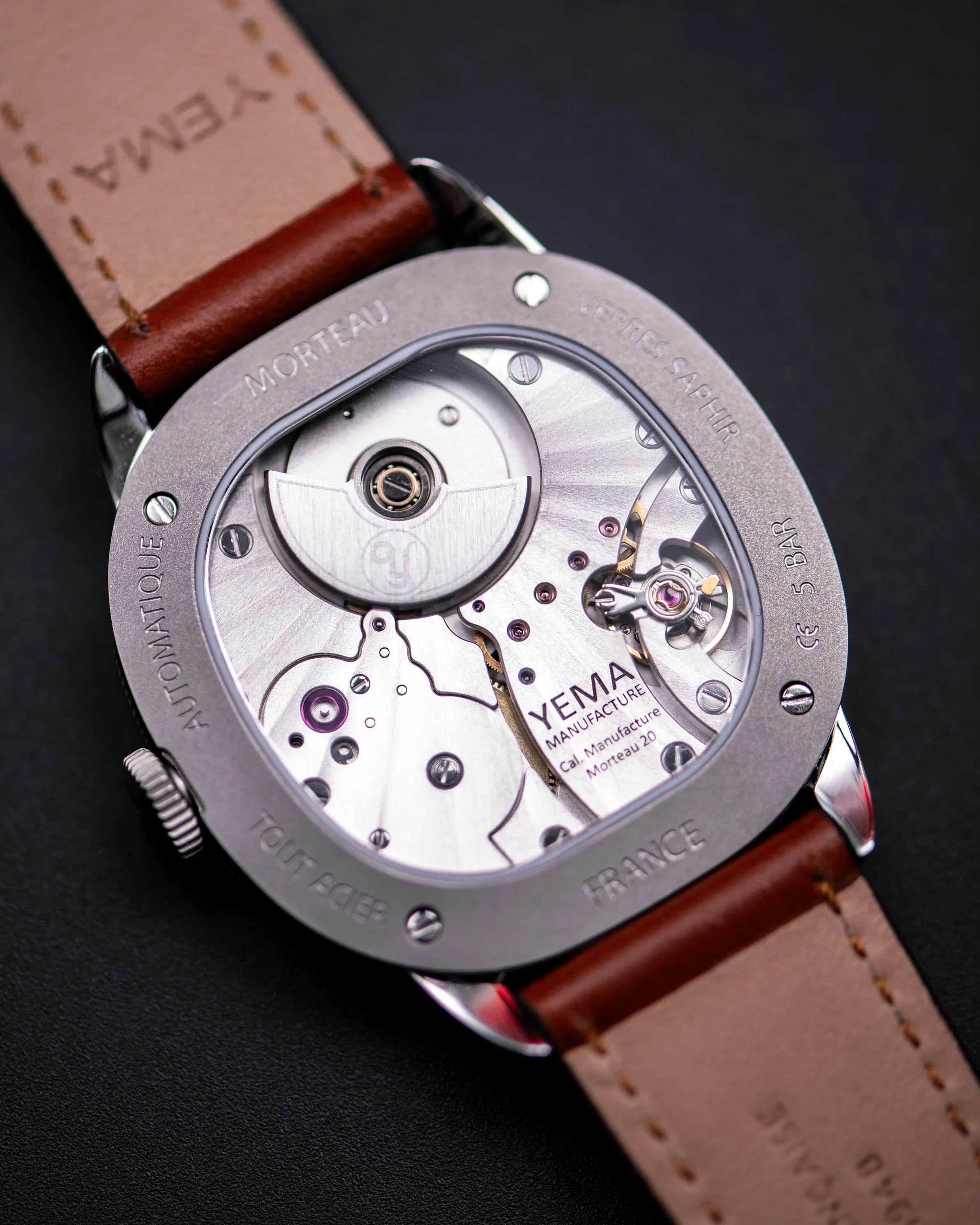 the back of Yema watch