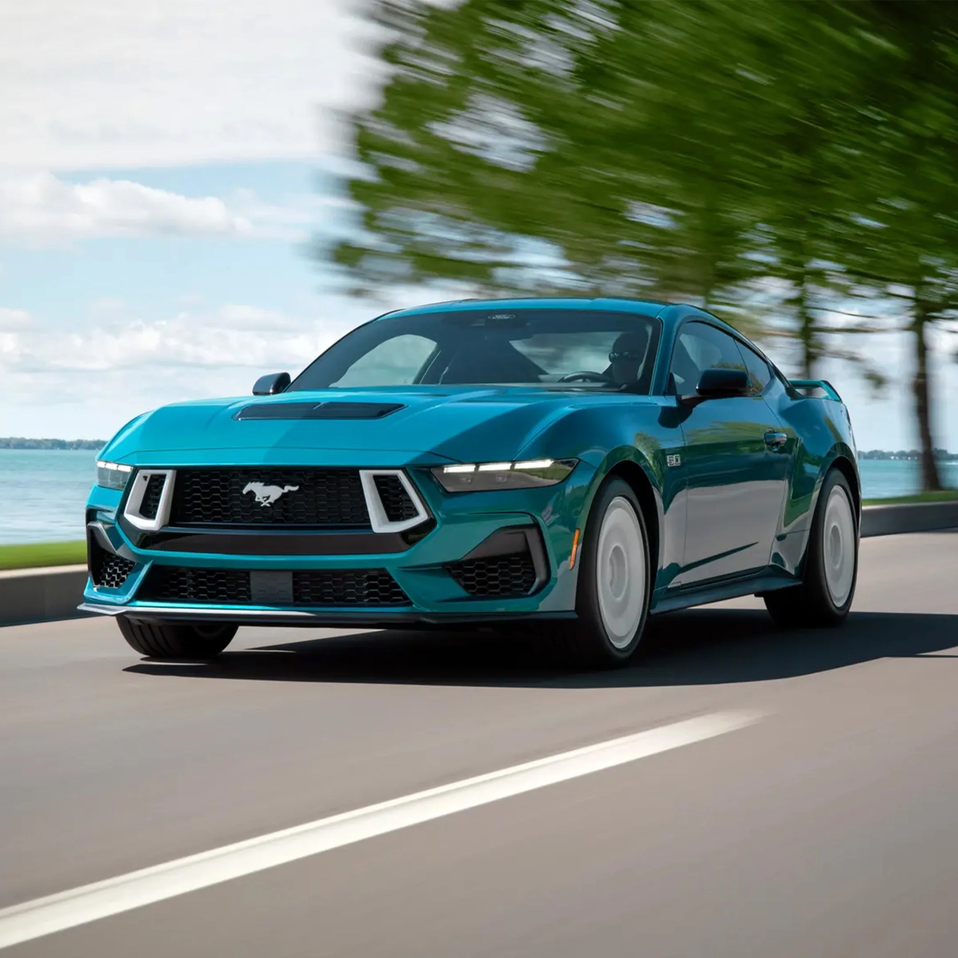 2026 Ford Mustang FX Package on coastal road