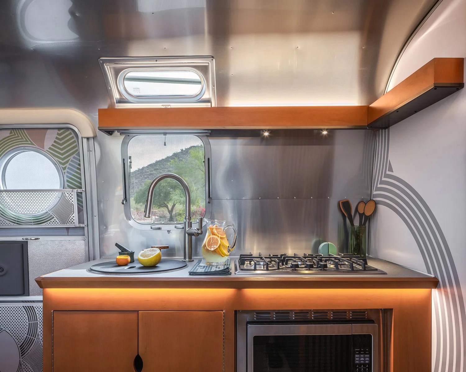 Airstream Frank Lloyd Wright Usonian Limited Edition Travel Trailer kitchen