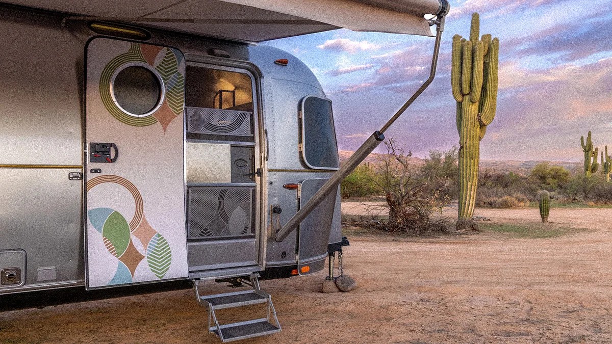 Airstream Frank Lloyd Wright Usonian Limited Edition Travel Trailer macro