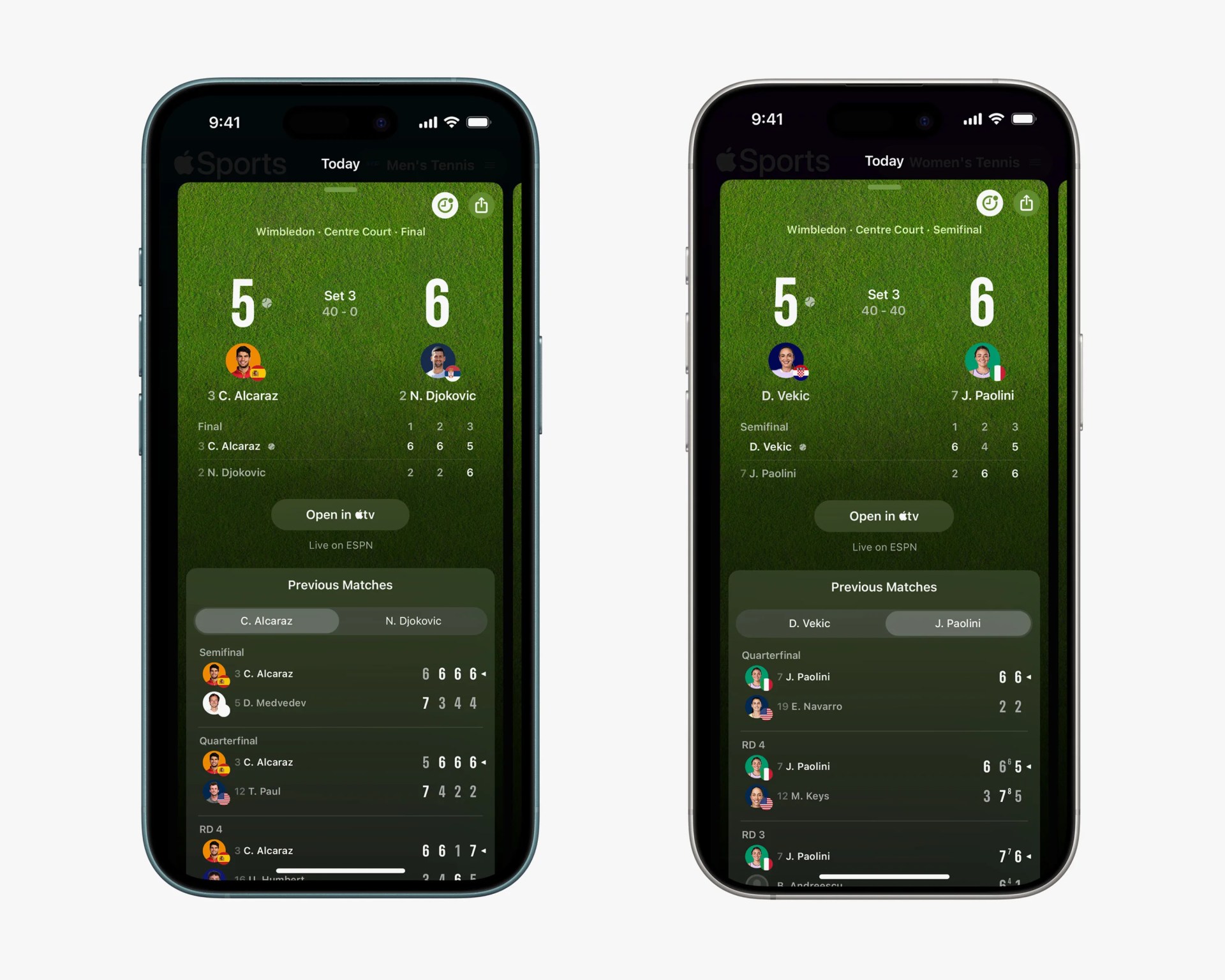 Apple Sports App