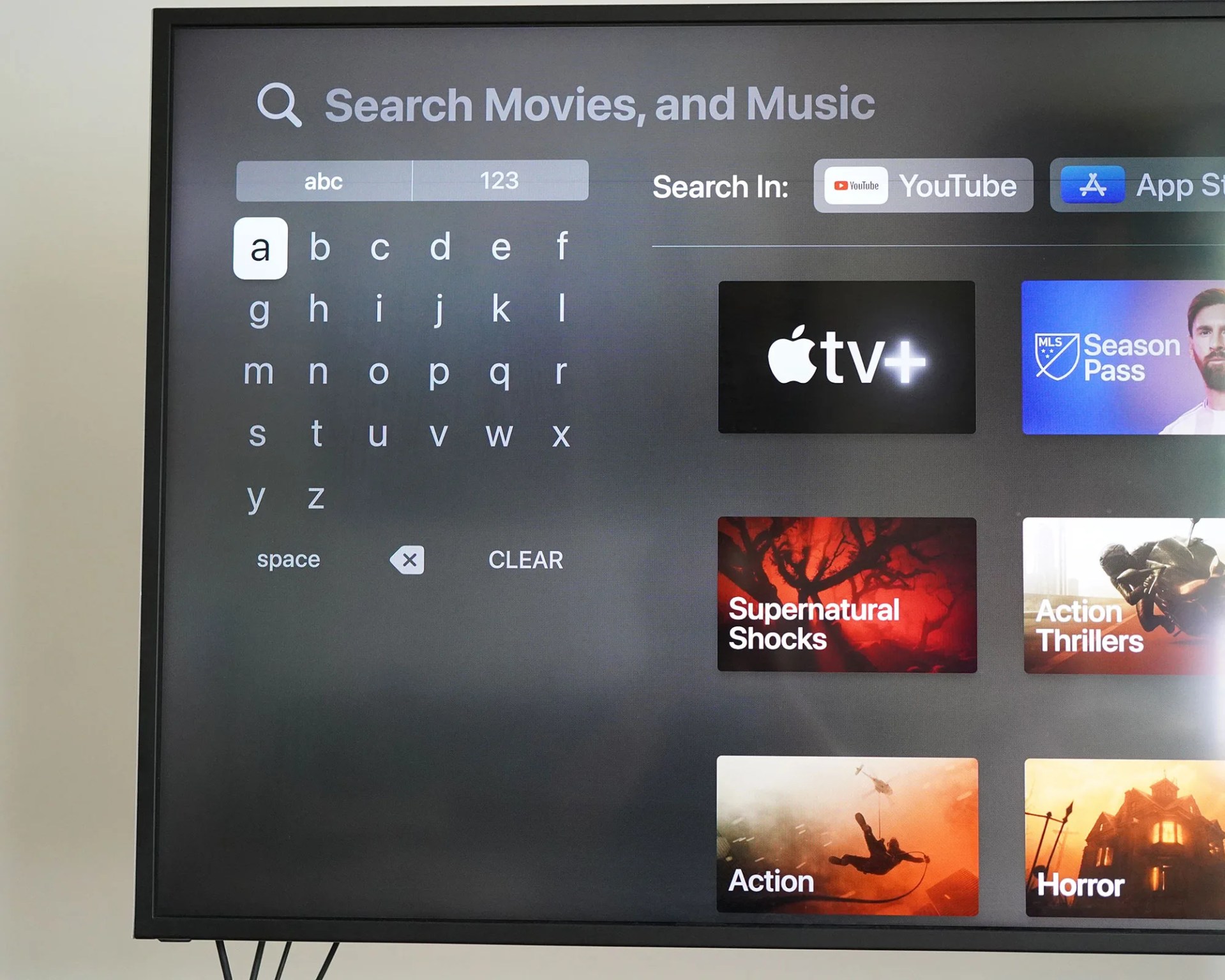 Apple TV search