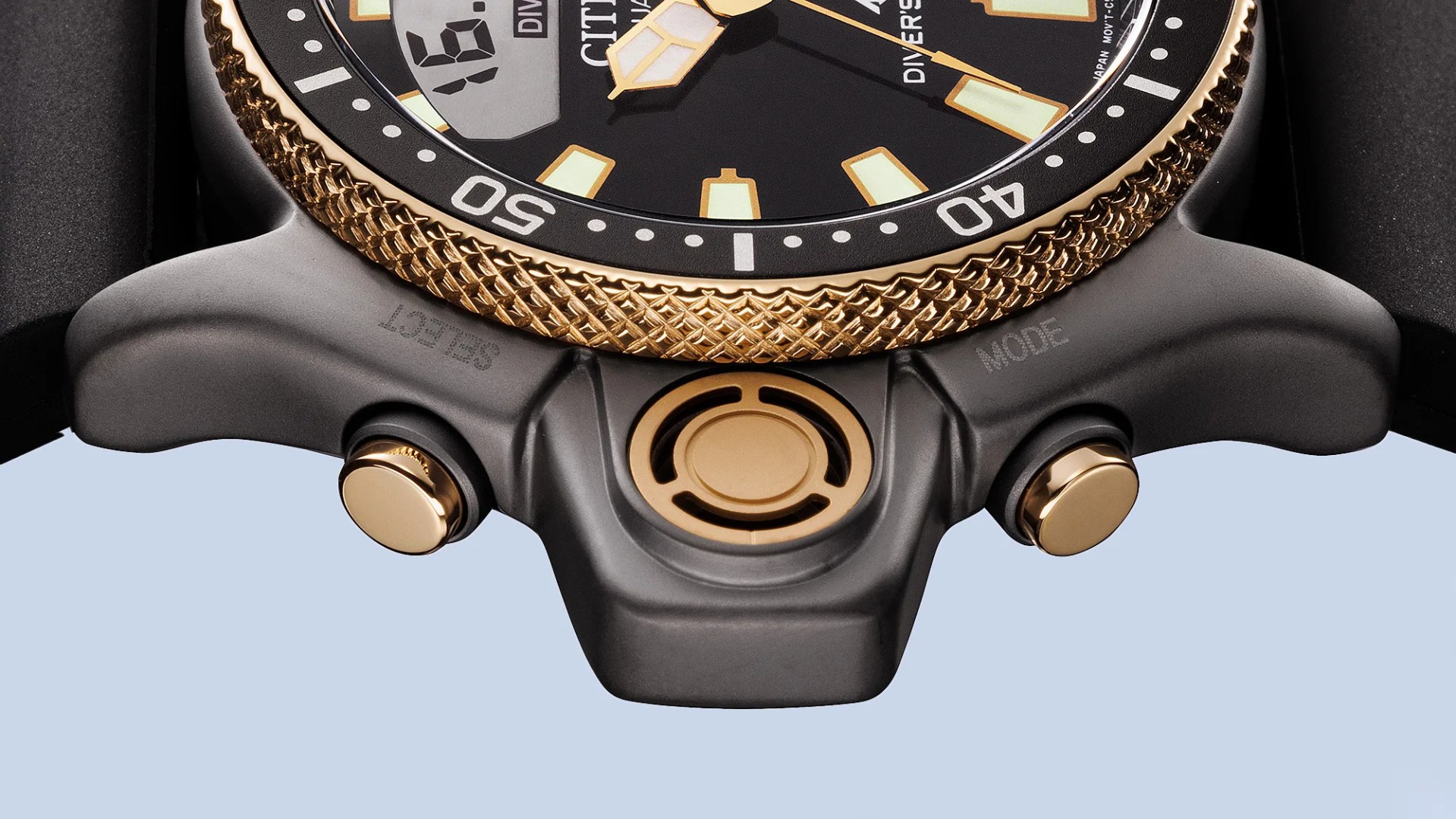 Citizen Promaster Aqualand 40th Anniversary Limited Edition Dive Watch closeup