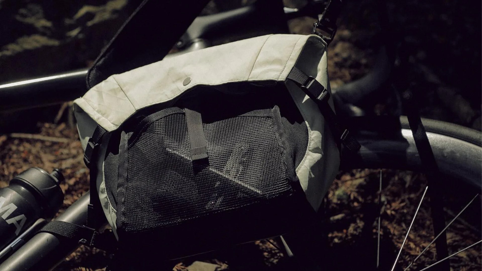 DSPTCH Zero-1 Messenger EDC Bag closeup on bike