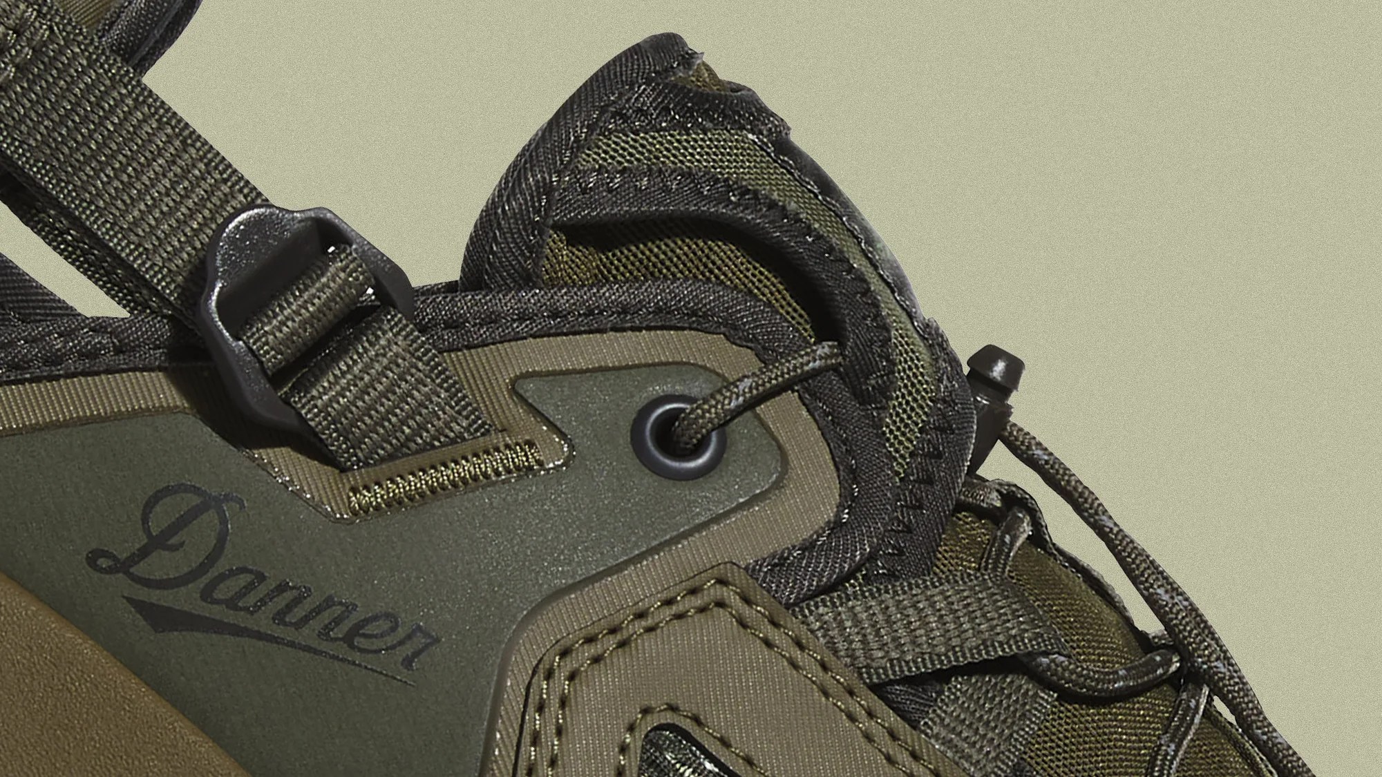 Danner FullBore Sandal laces and logo closeup
