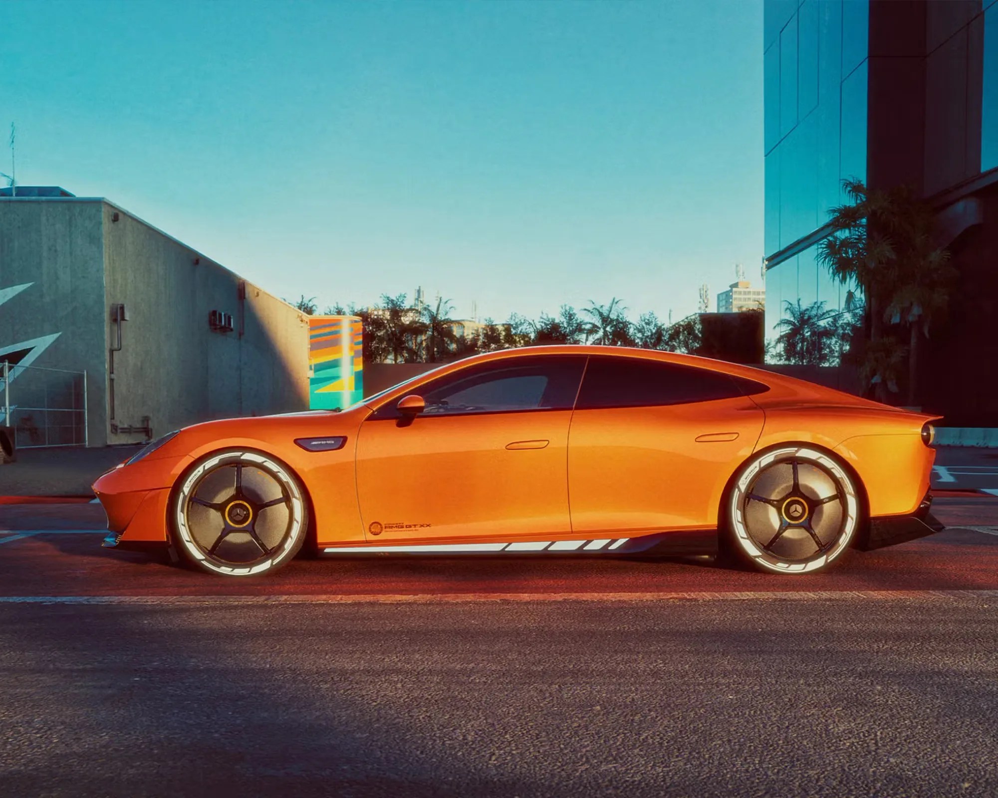 Mercedes-AMG Concept AMG GT XX Electric Hypercar profile