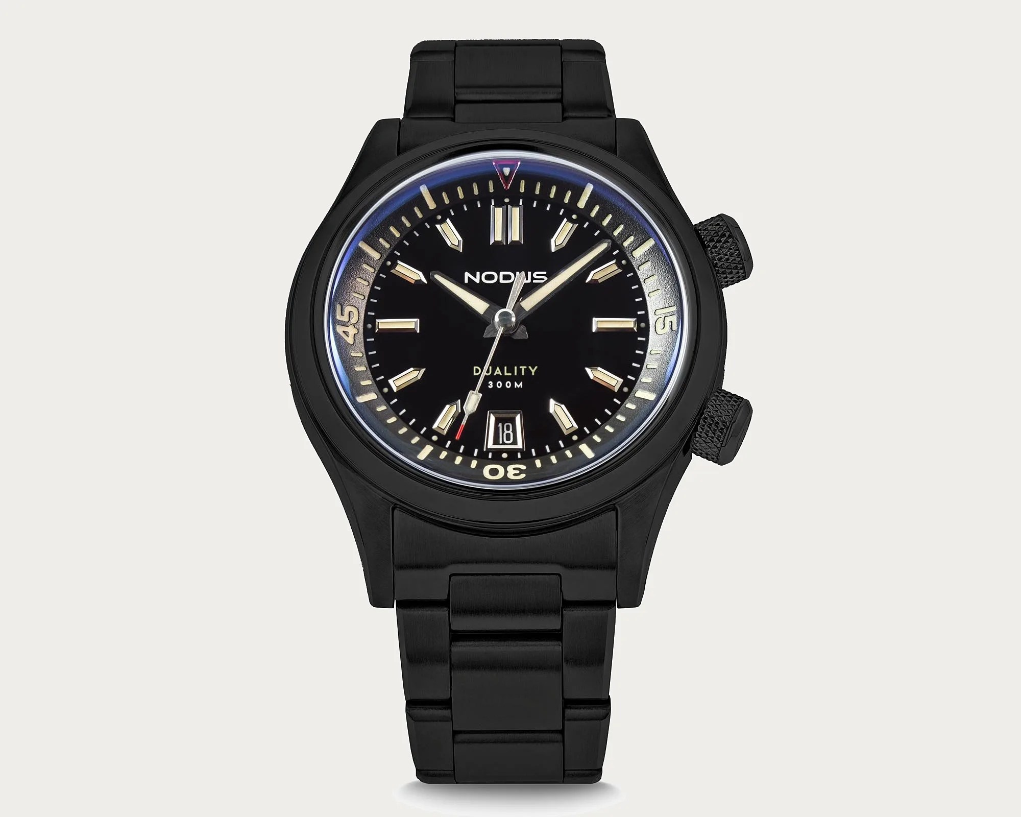 a black Nodus dive watch