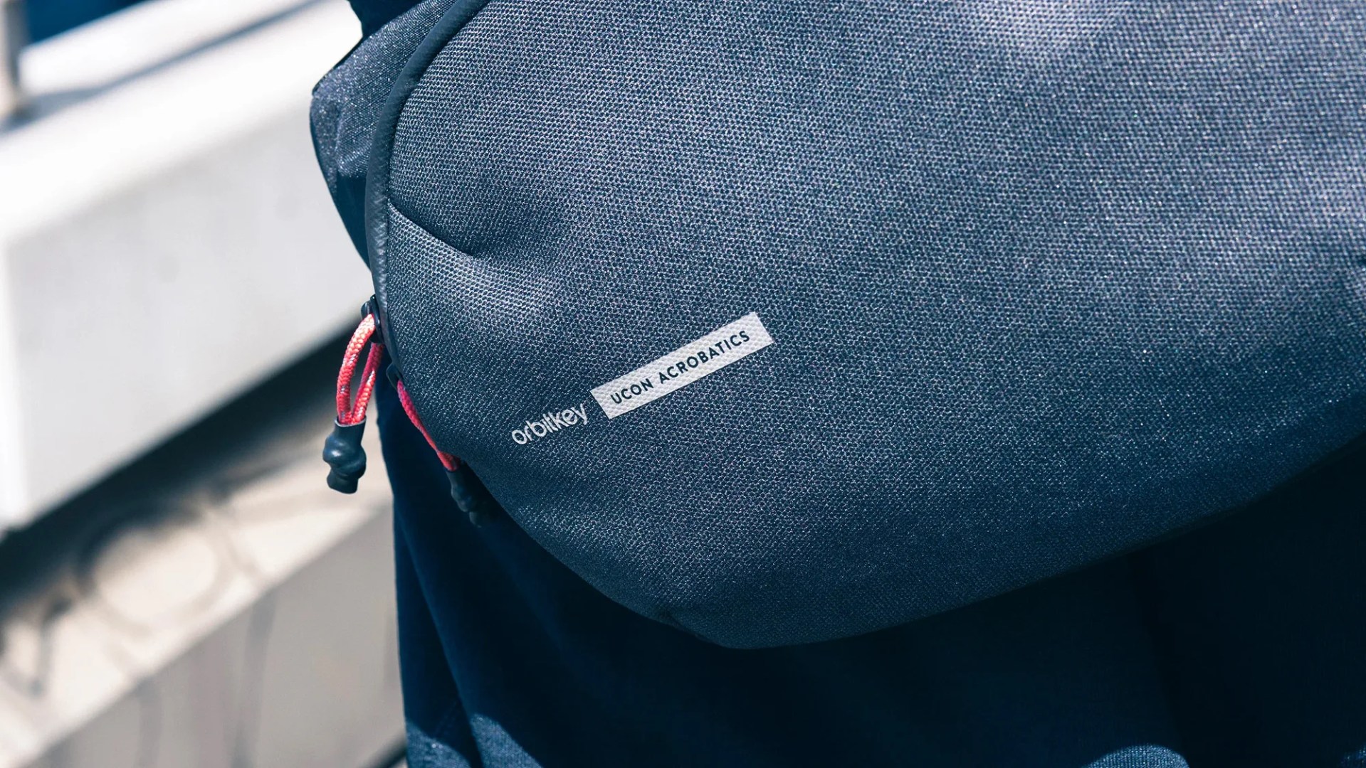 Orbitkey x Ucon Acrobatics Urban Sling closeup outdoors