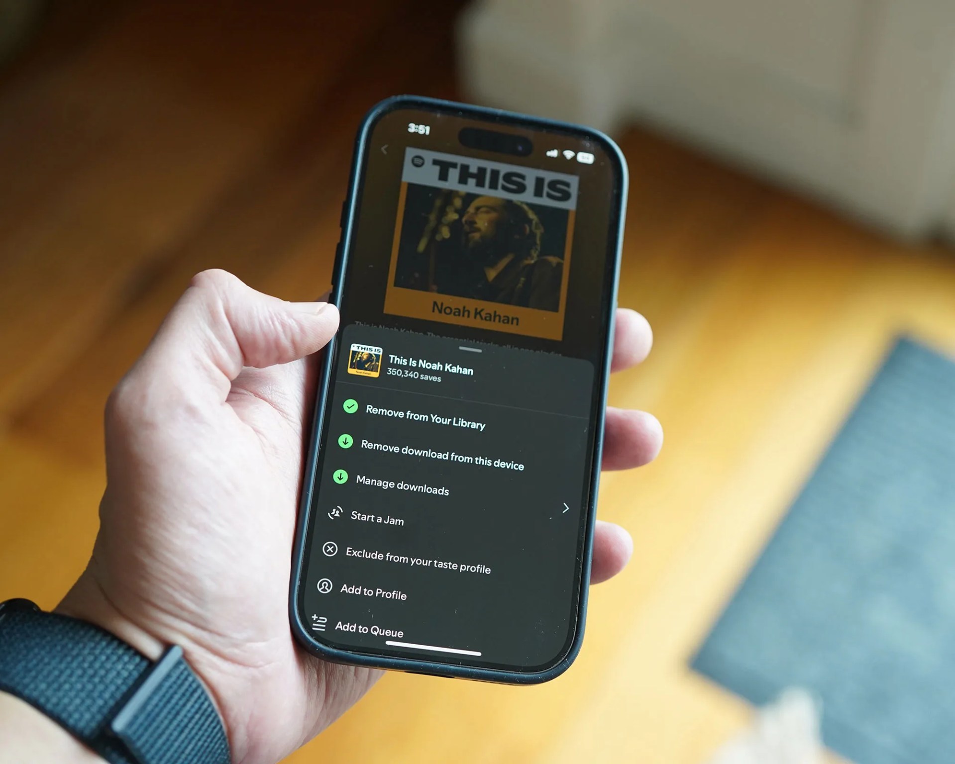 Spotify on Apple Watch