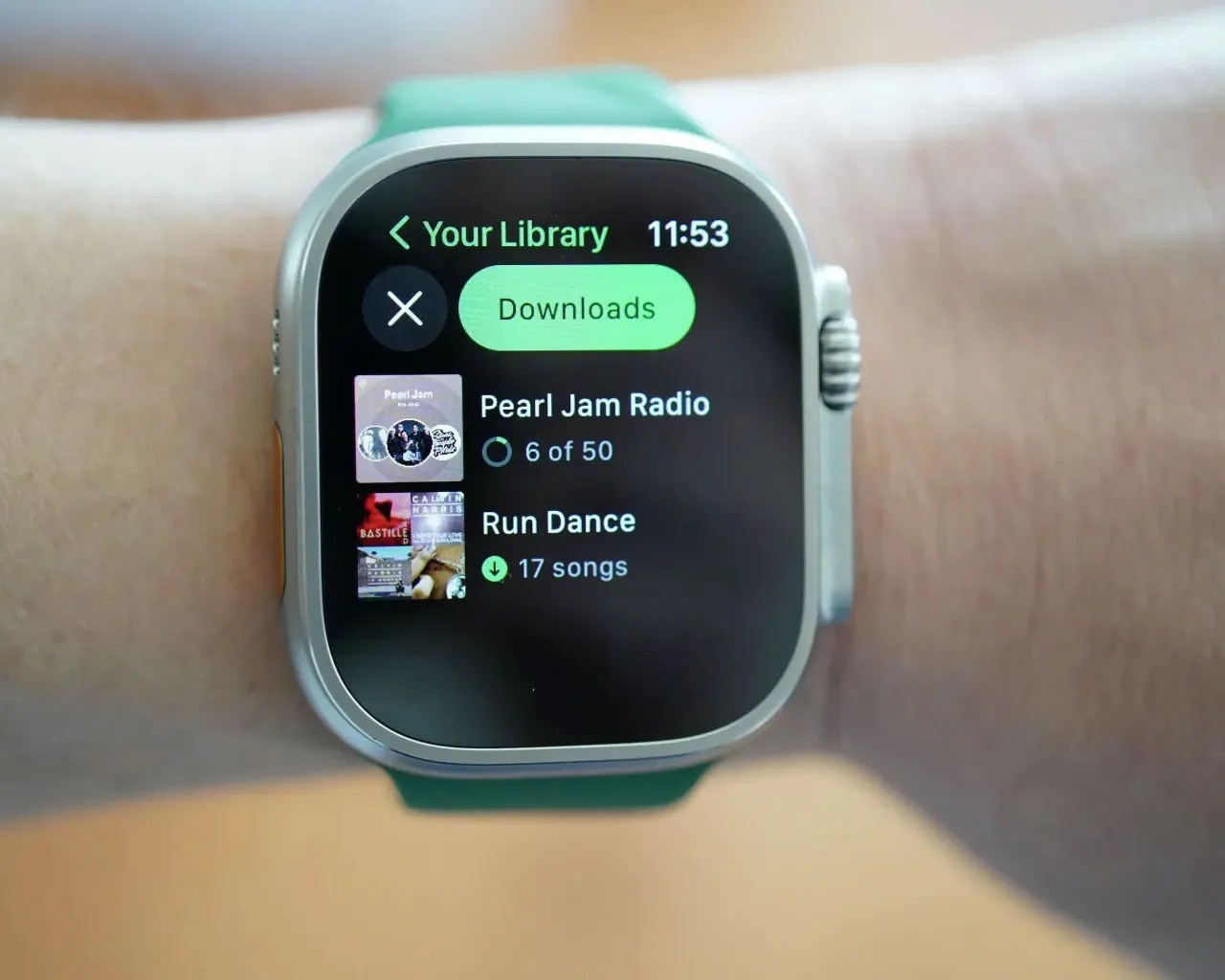 Spotify on Apple Watch