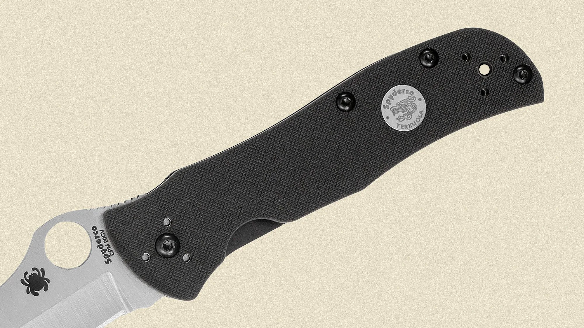 Spyderco Starmate Sprint Run EDC Knife handle closeup