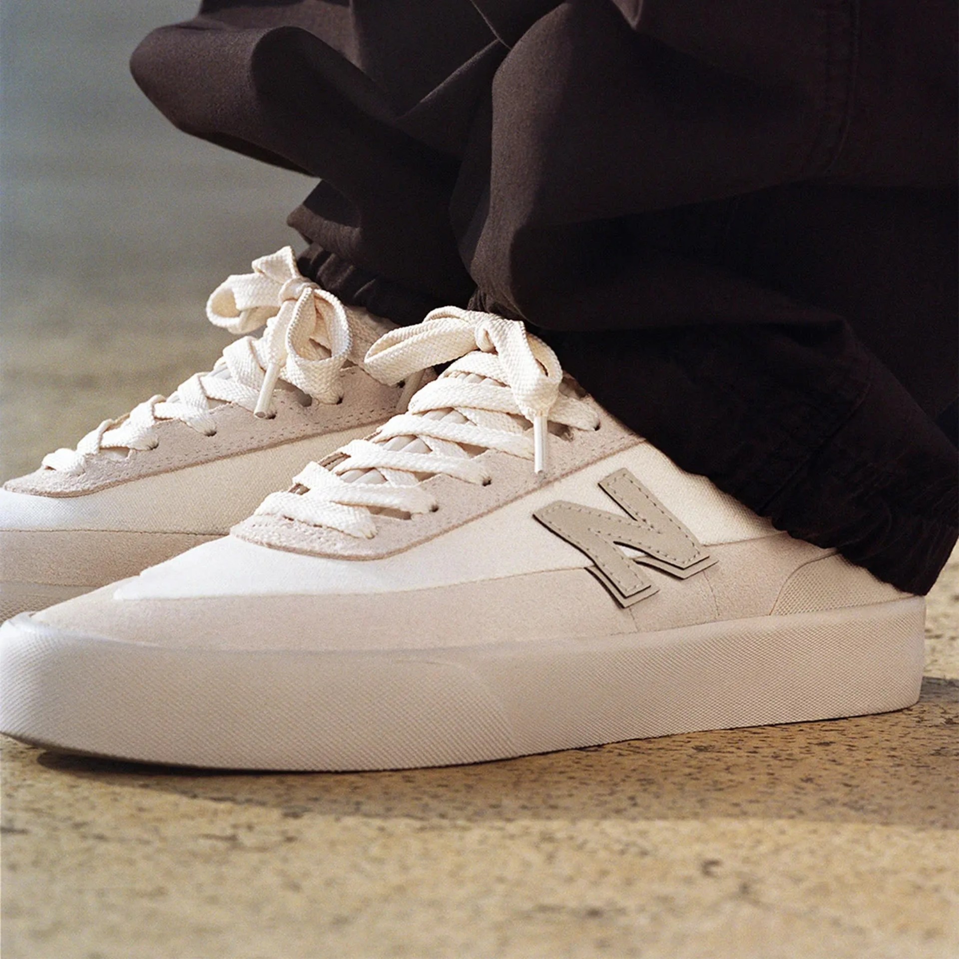 Stone Island Marina x New Balance Numeric 272 Sneakers on feet