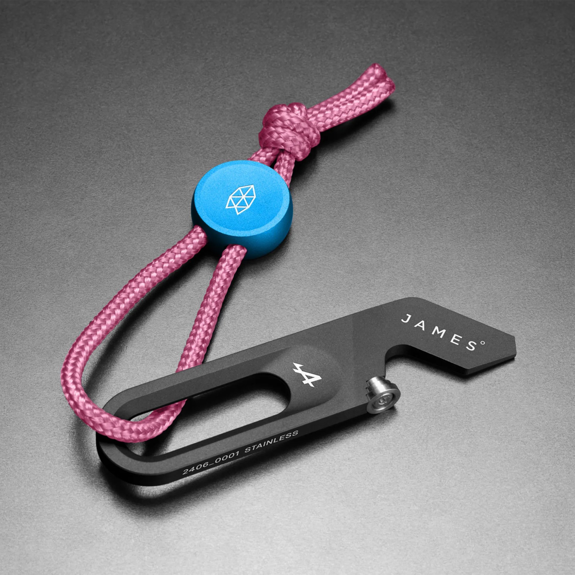 The James Brand x BWT Alpine Formula One Team EDC Collection Ulu bead lanyard and Halifax Multi-Tool