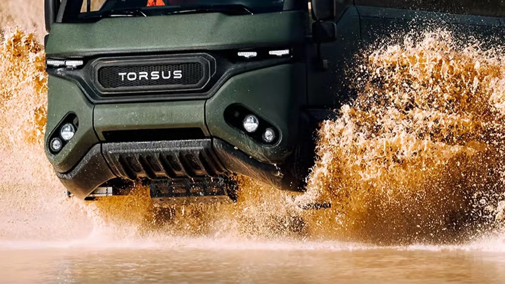 Torsus Praetorian Liberra Off Road RV driving through mud