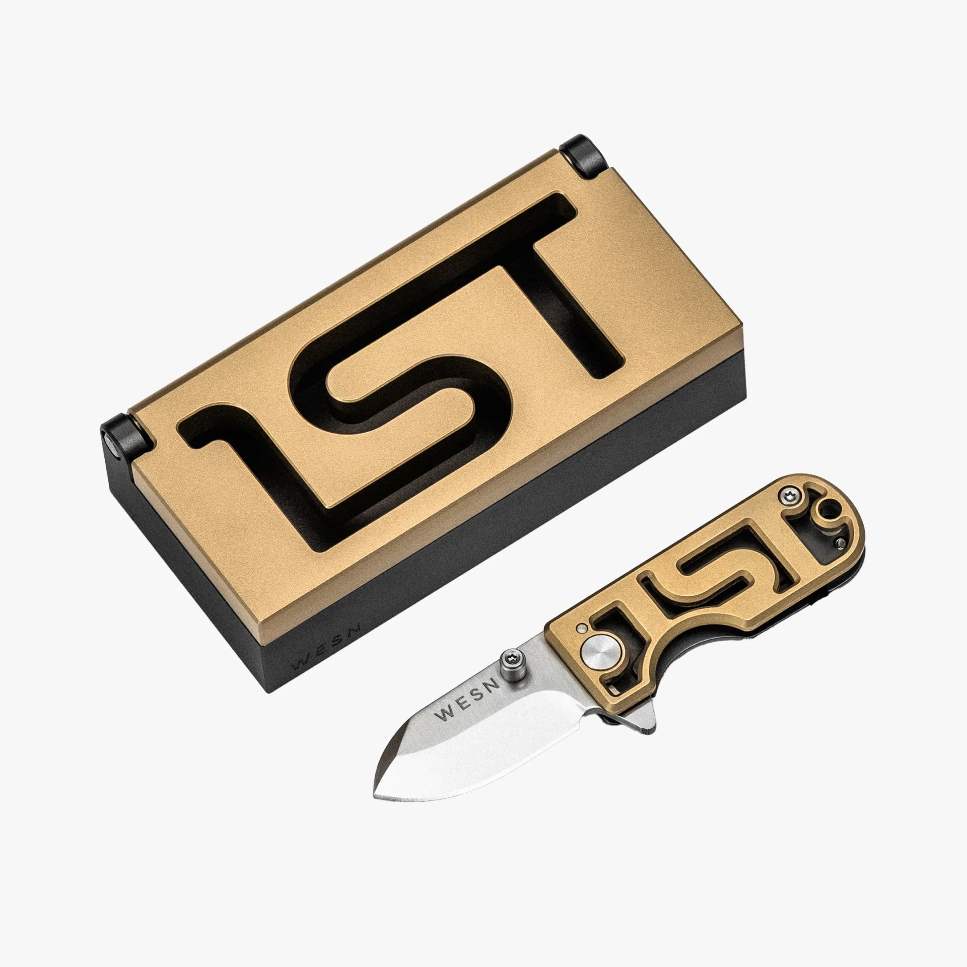WESN x 1st Magic Puzzle Box and Microblade EDC Knife