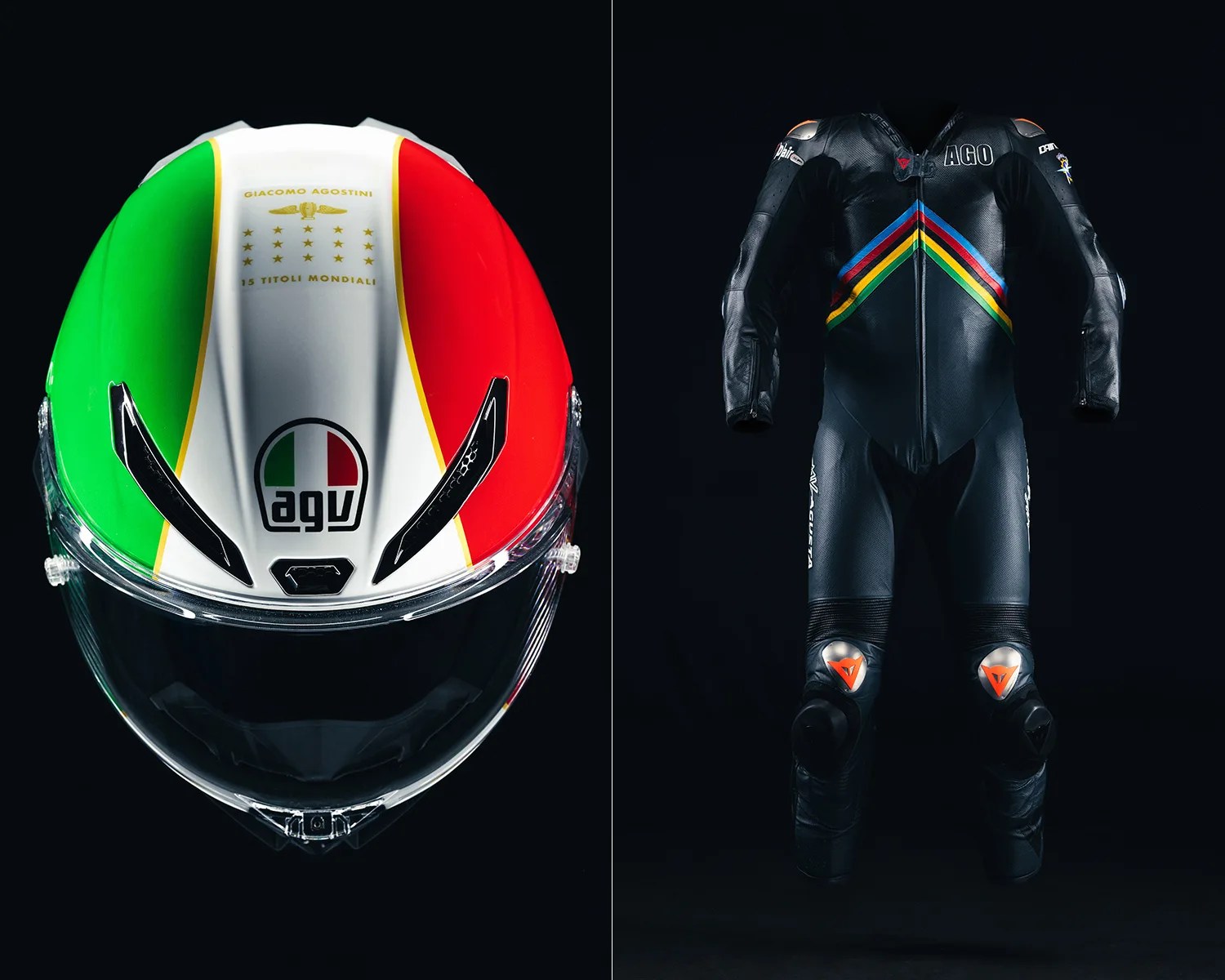 agv helmet dainese leathers ago
