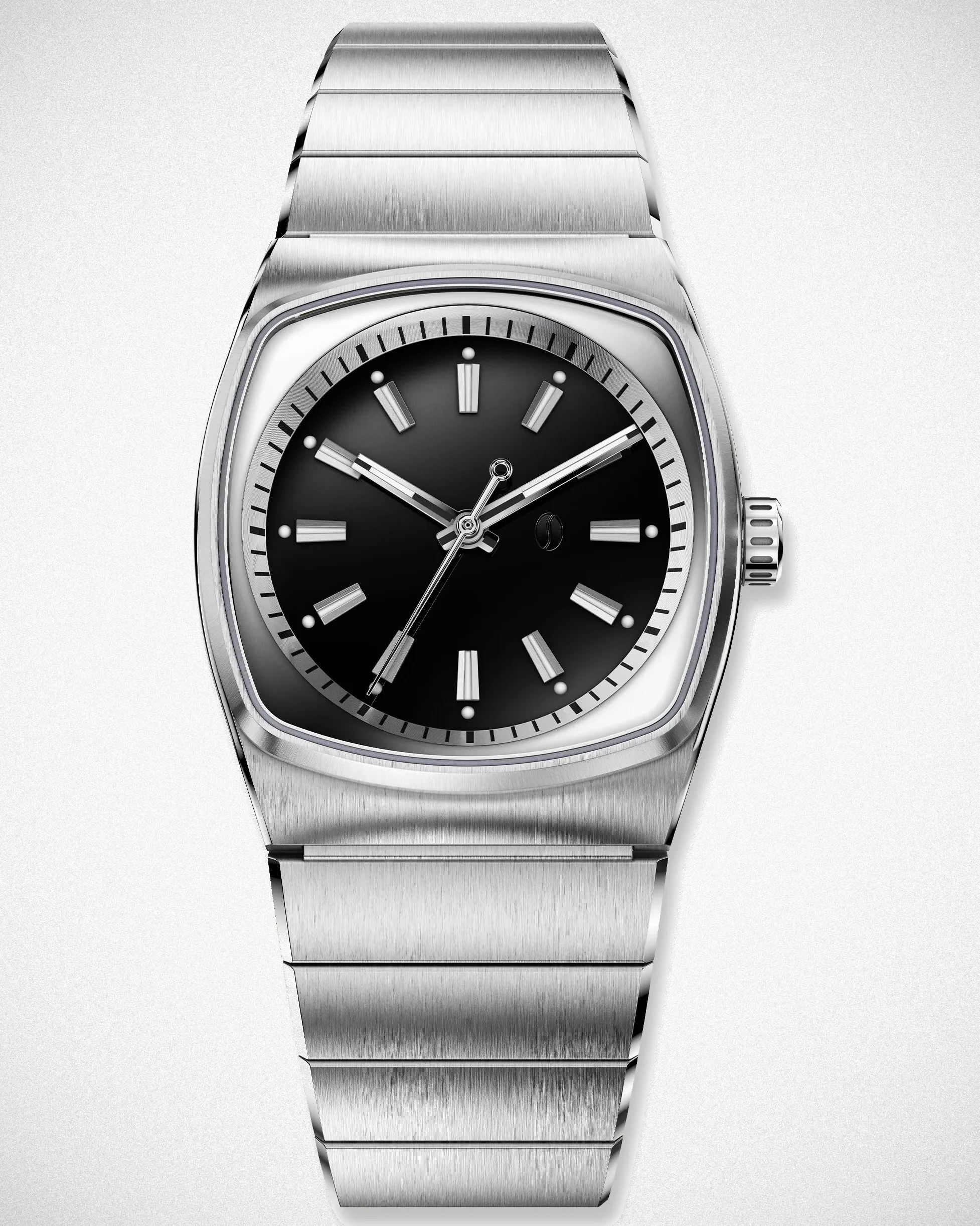 a steel Brew watch