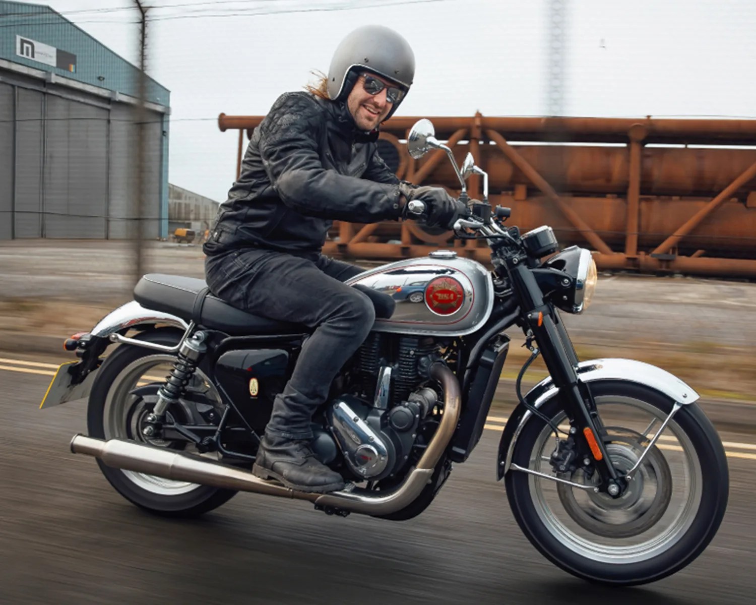 bsa goldstar 650 action