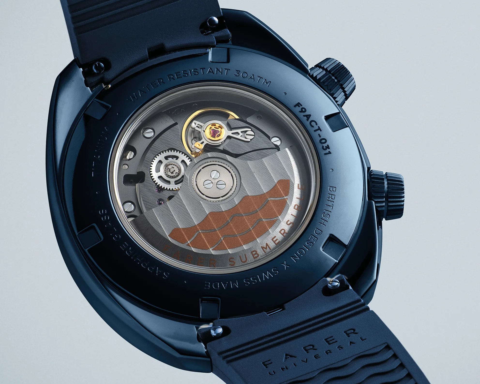 the back of a Farer watch
