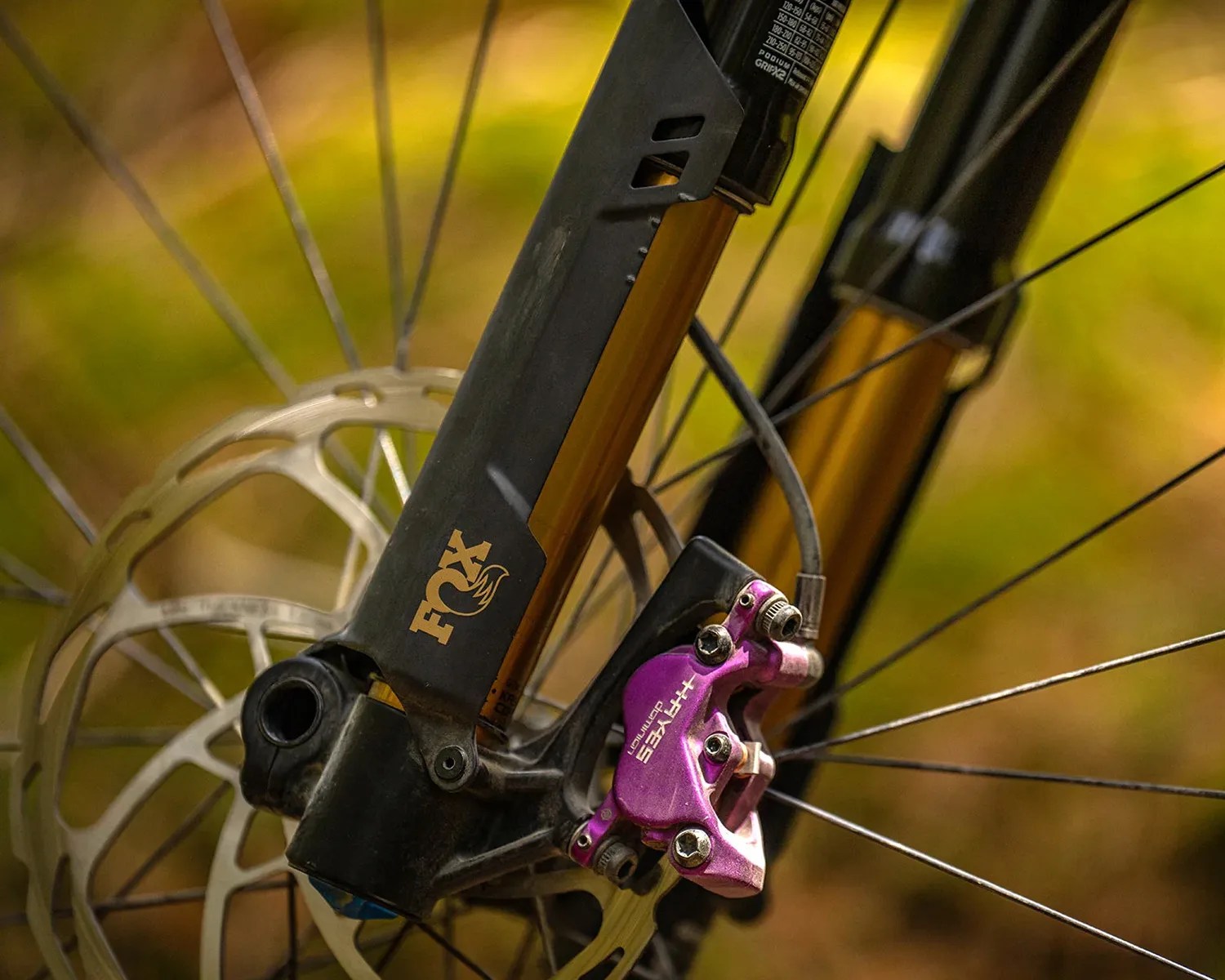 fox podium axle detail