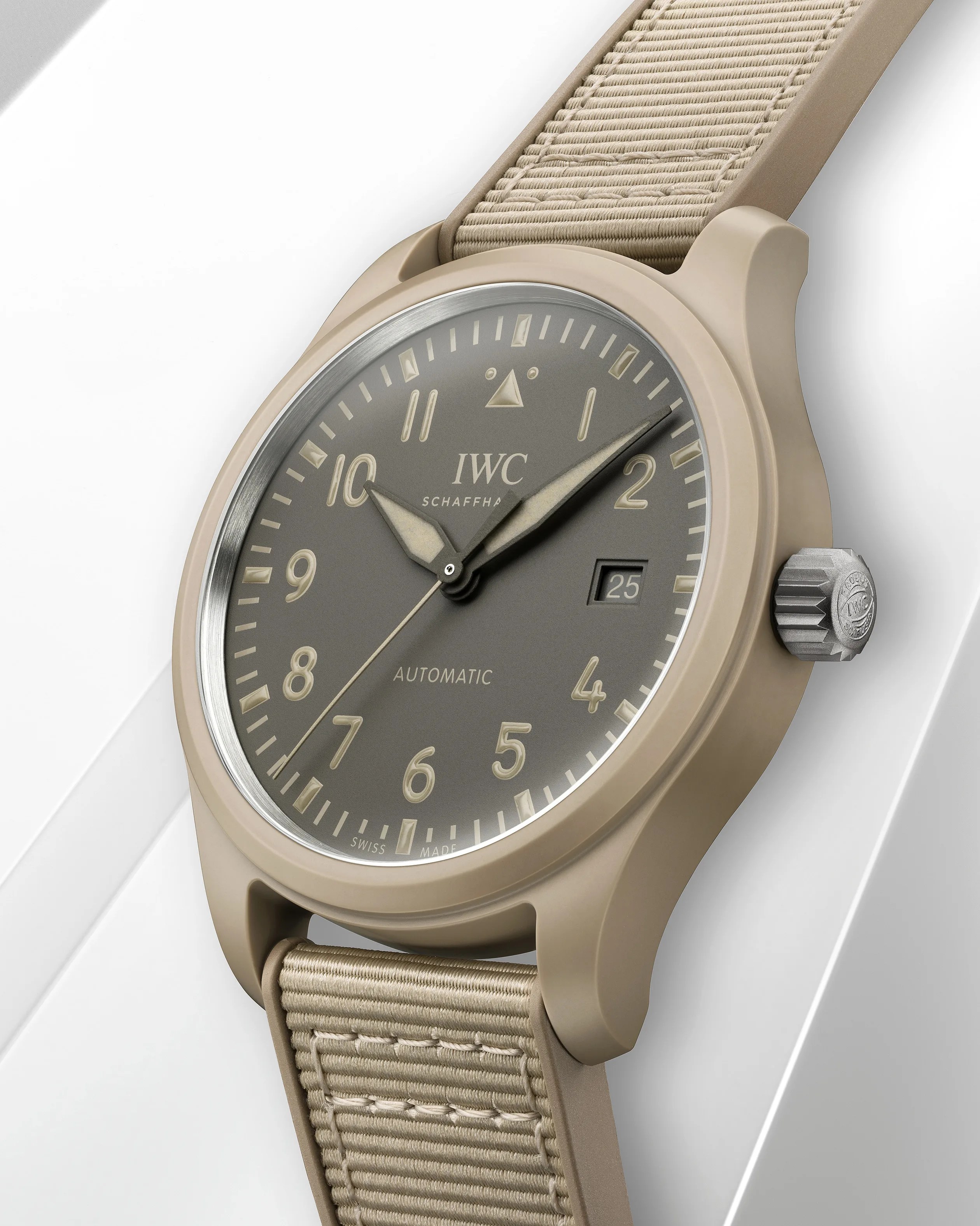 the side of a IWC watch
