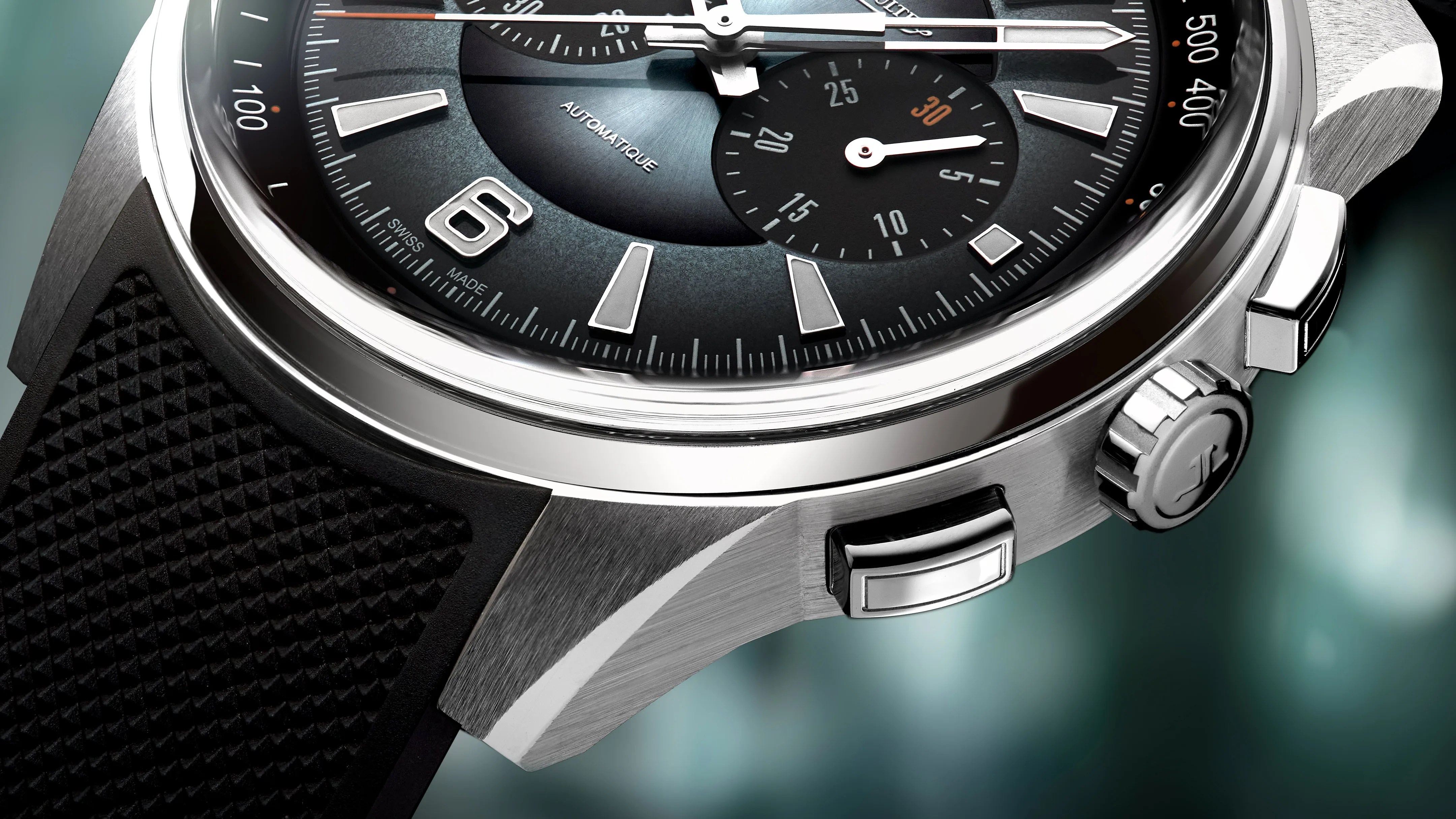 the case and dial of a Jaeger-LeCoultre watch