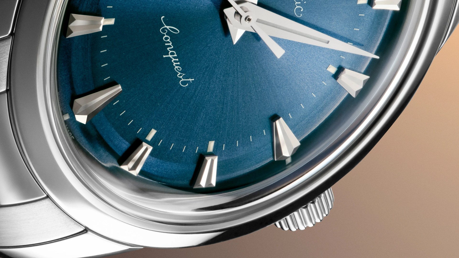 a blue Longines watch
