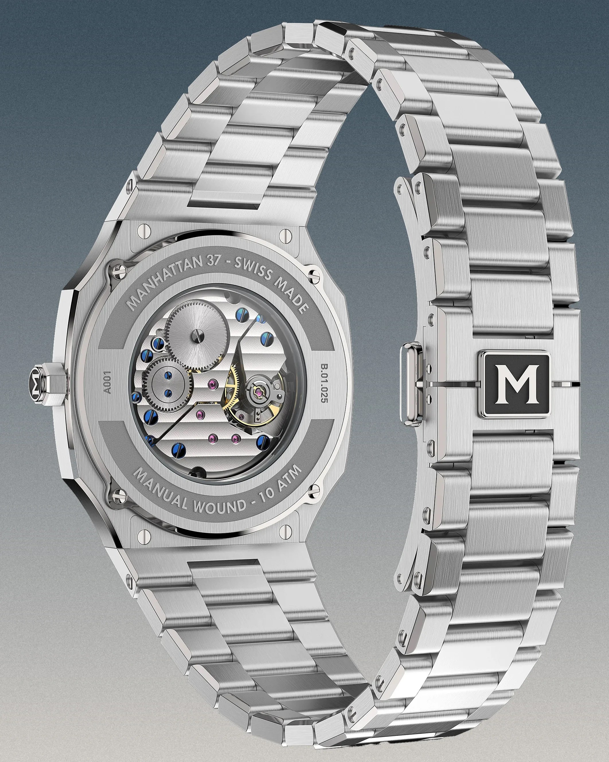 the back of a Maen watch