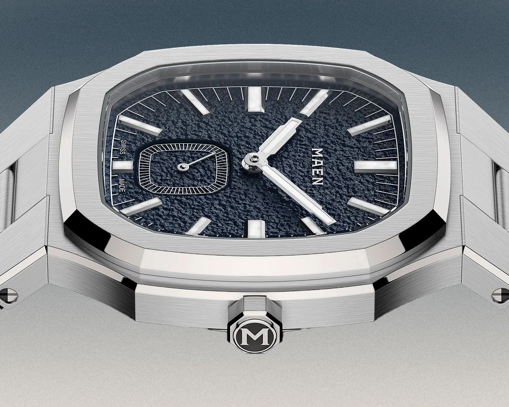 the side of a Maen watch