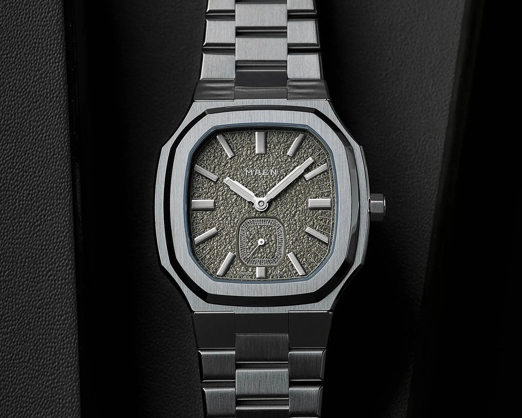 a steel Maen watch