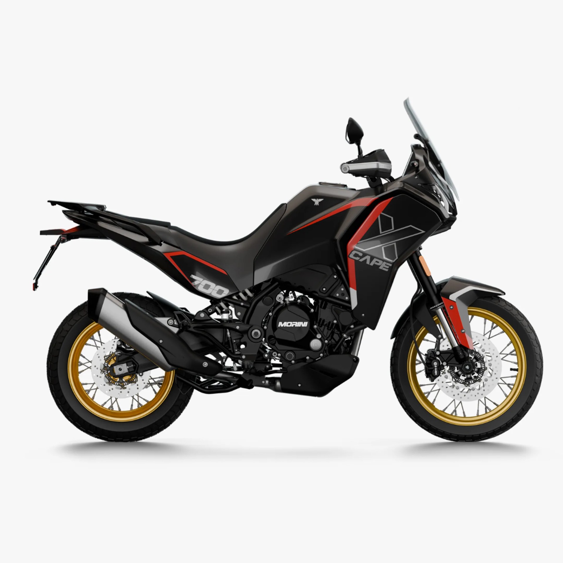 moto morini x-cape 700 gold edition black