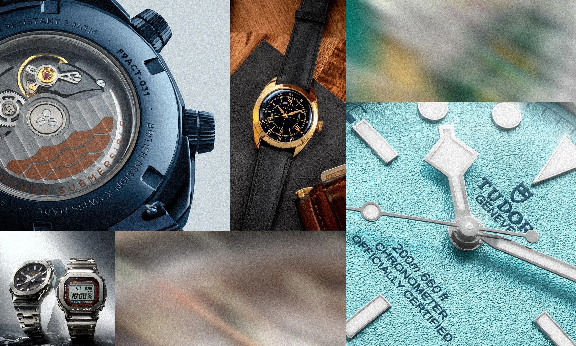 collage of watches