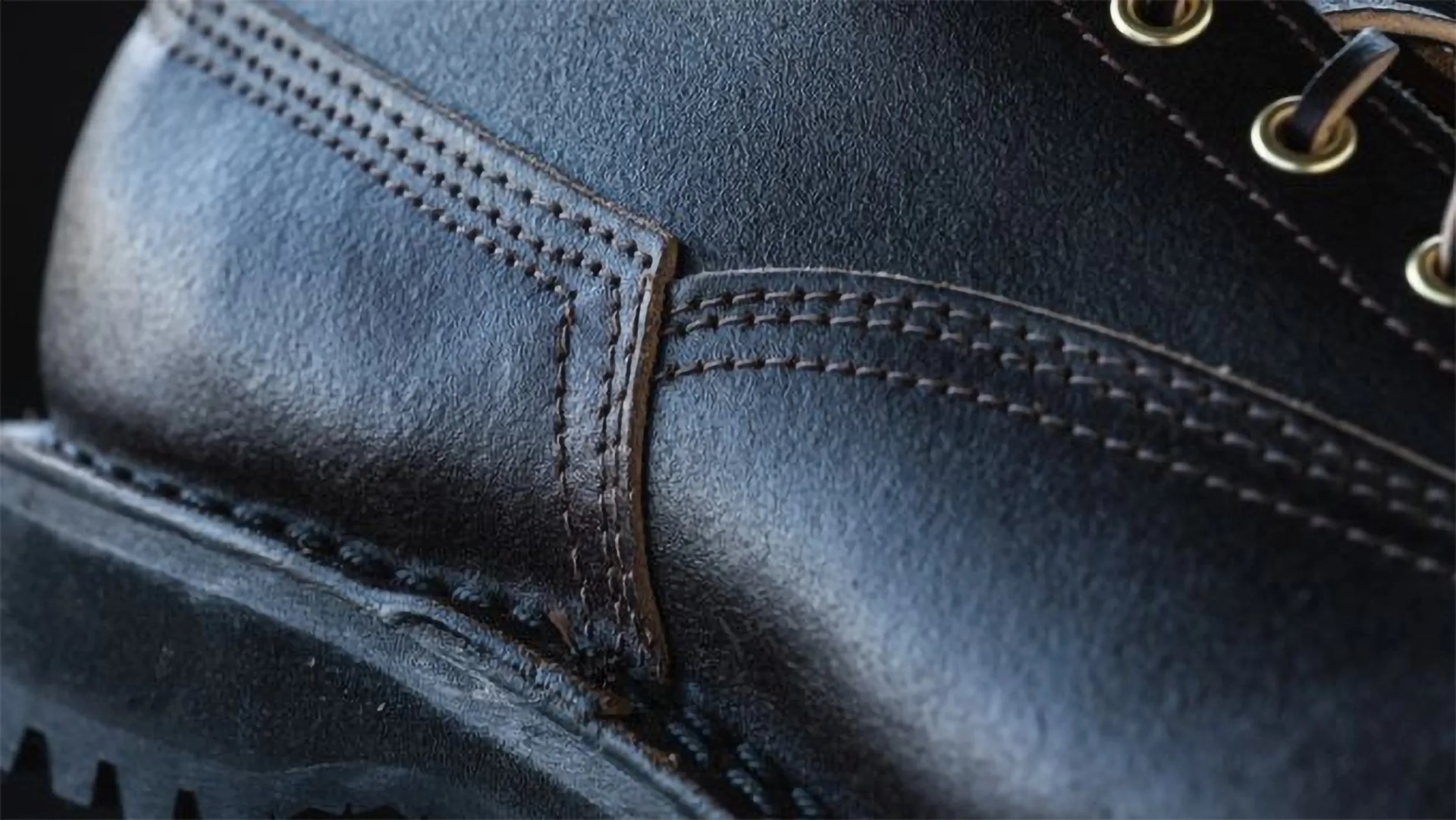 black leather boots