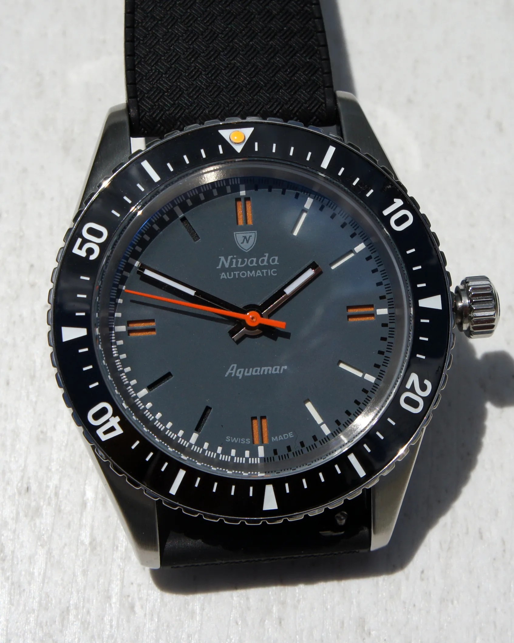 a Nivada dive watch