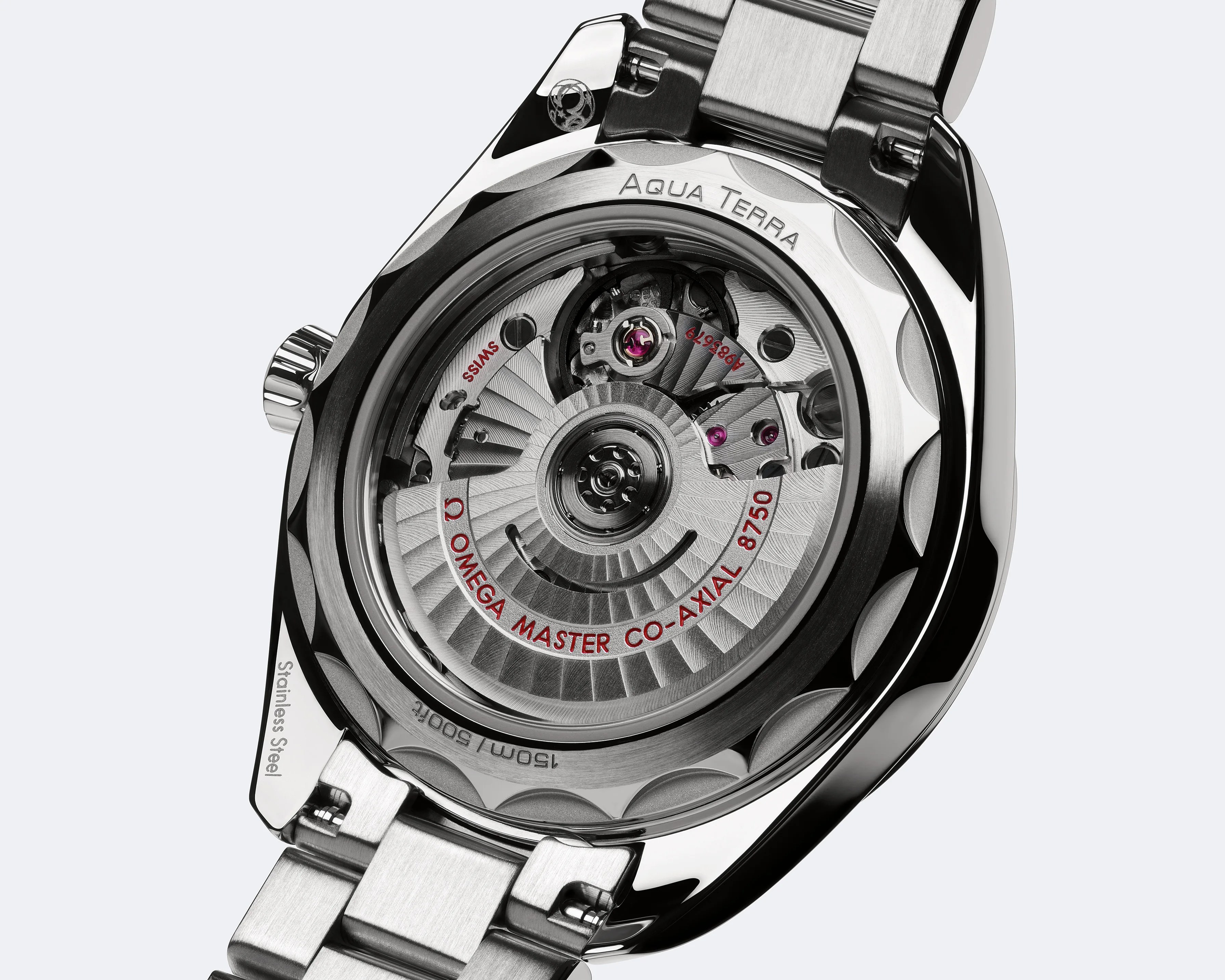 the back of an Omega watch