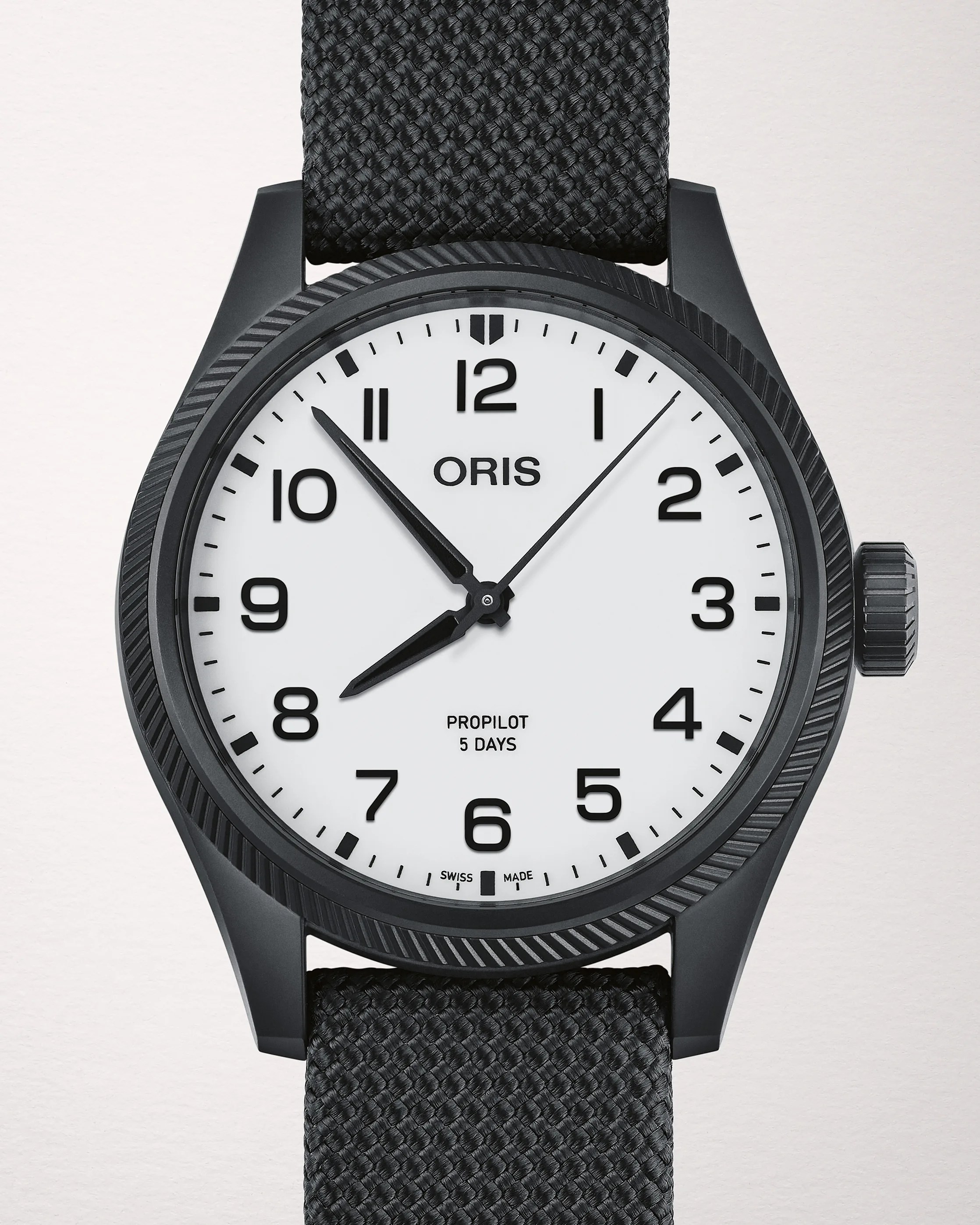 a black Oris watch