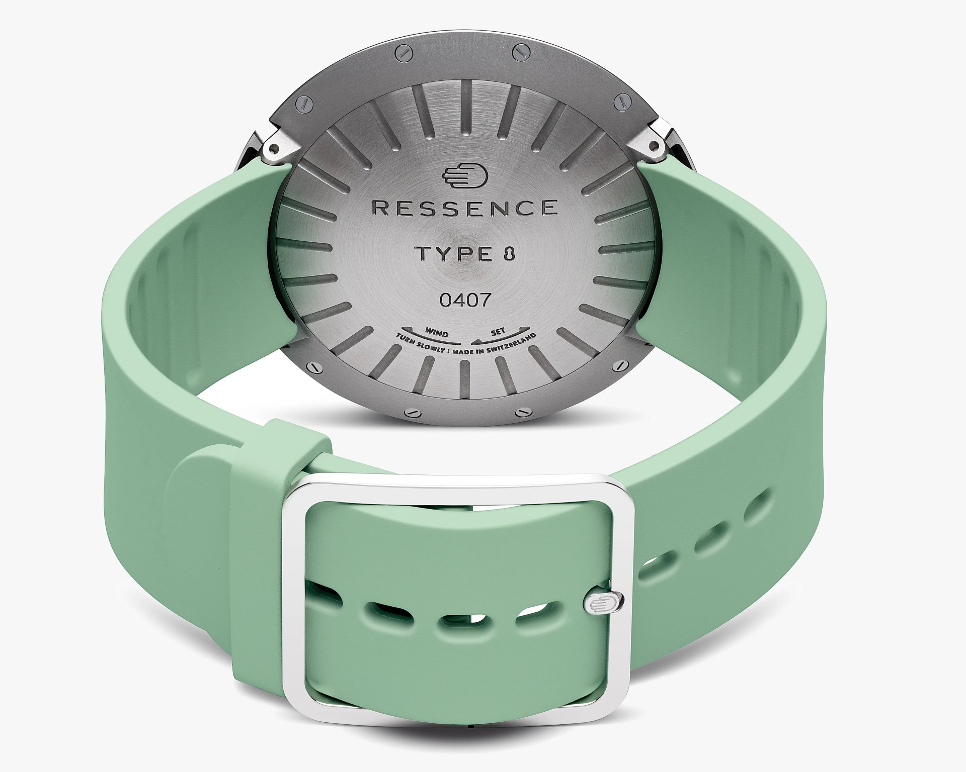 the back of a Ressence watch