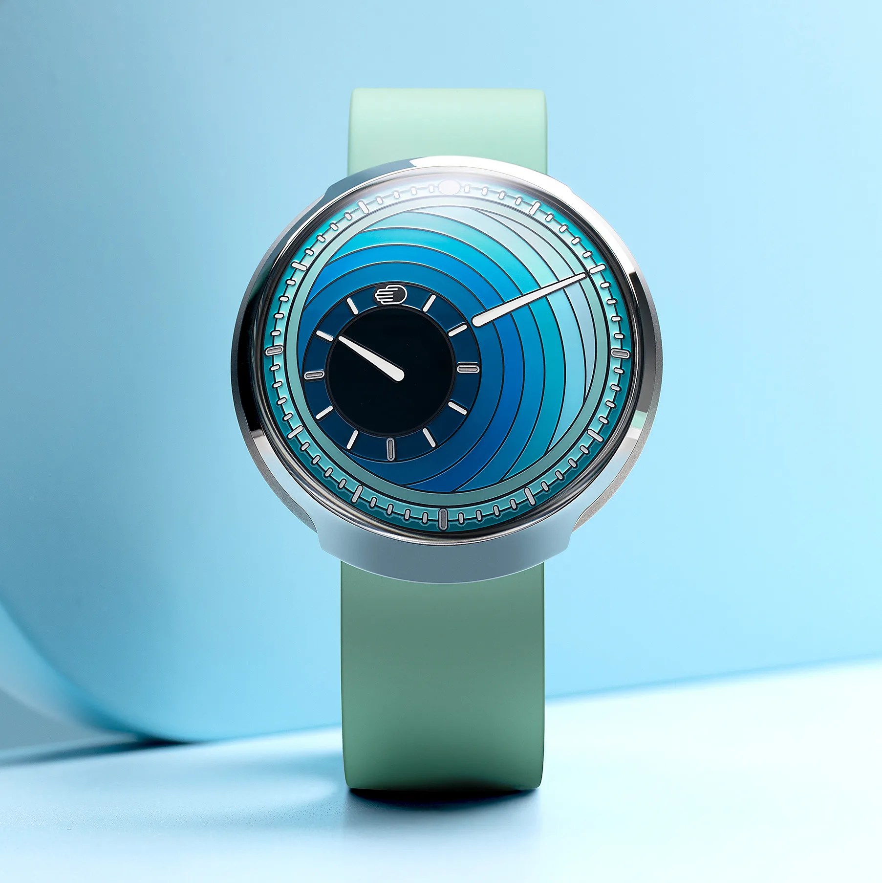 a blue Ressence watch