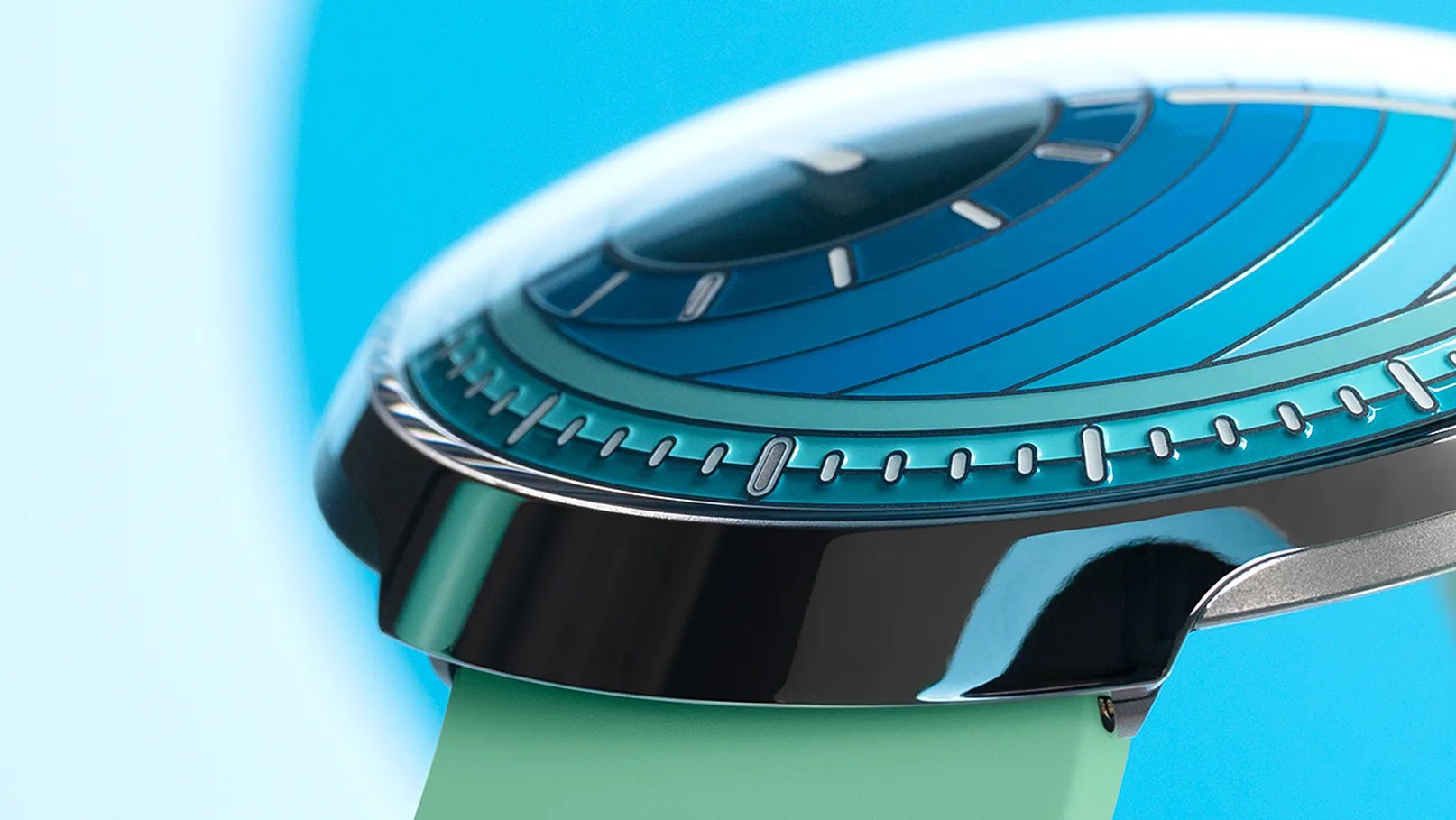 the dial of a Ressence watch