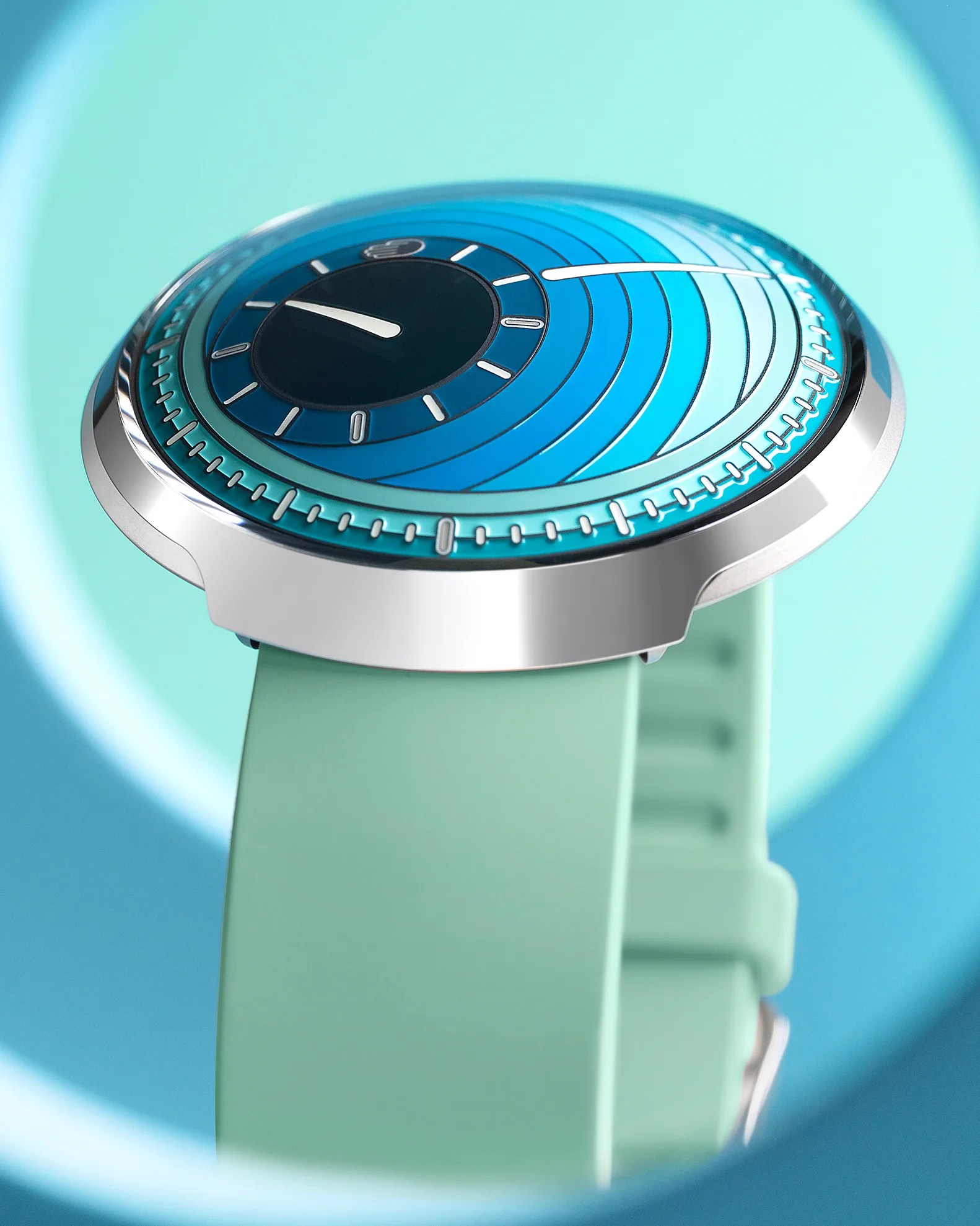 a blue Ressence watch