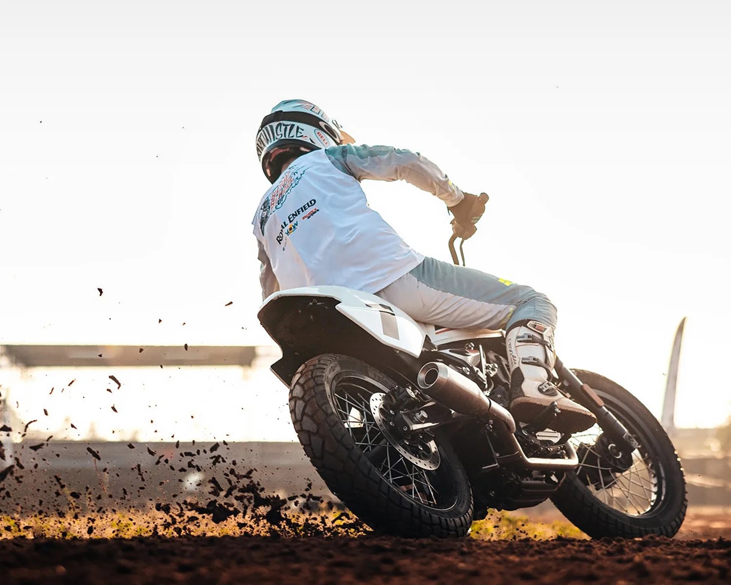 royal enfield ft450 action