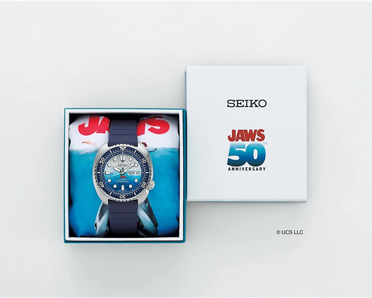 a box for a Jaws Seiko dive watch