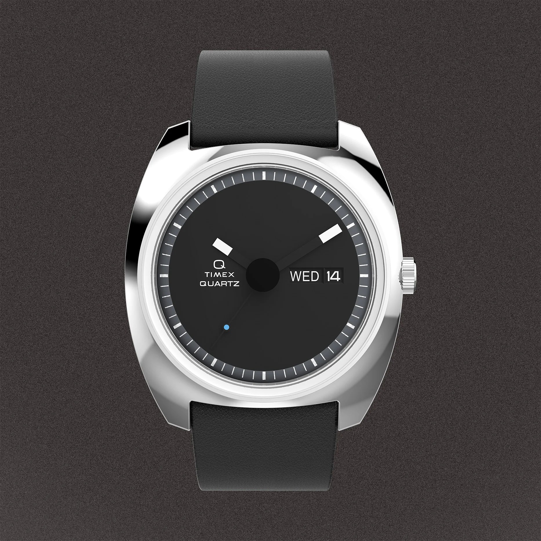 a black Timex watch