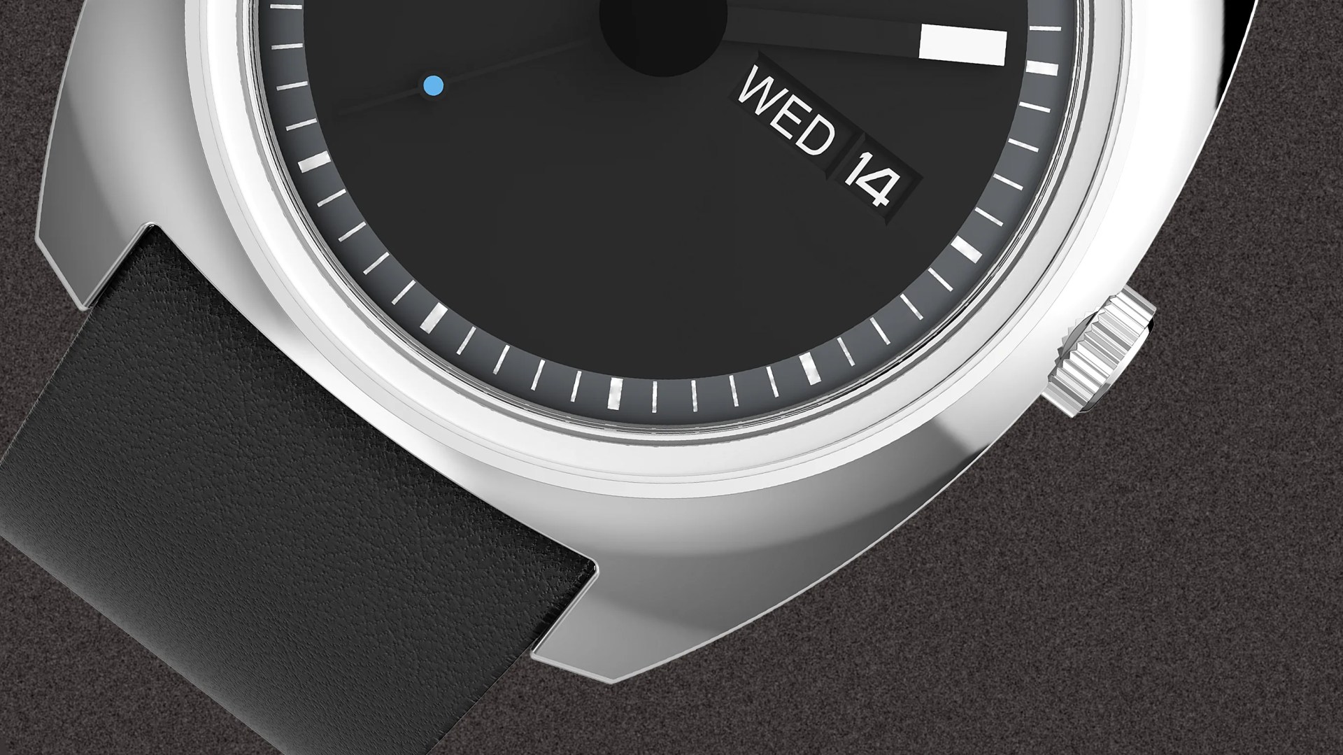 a black Timex watch