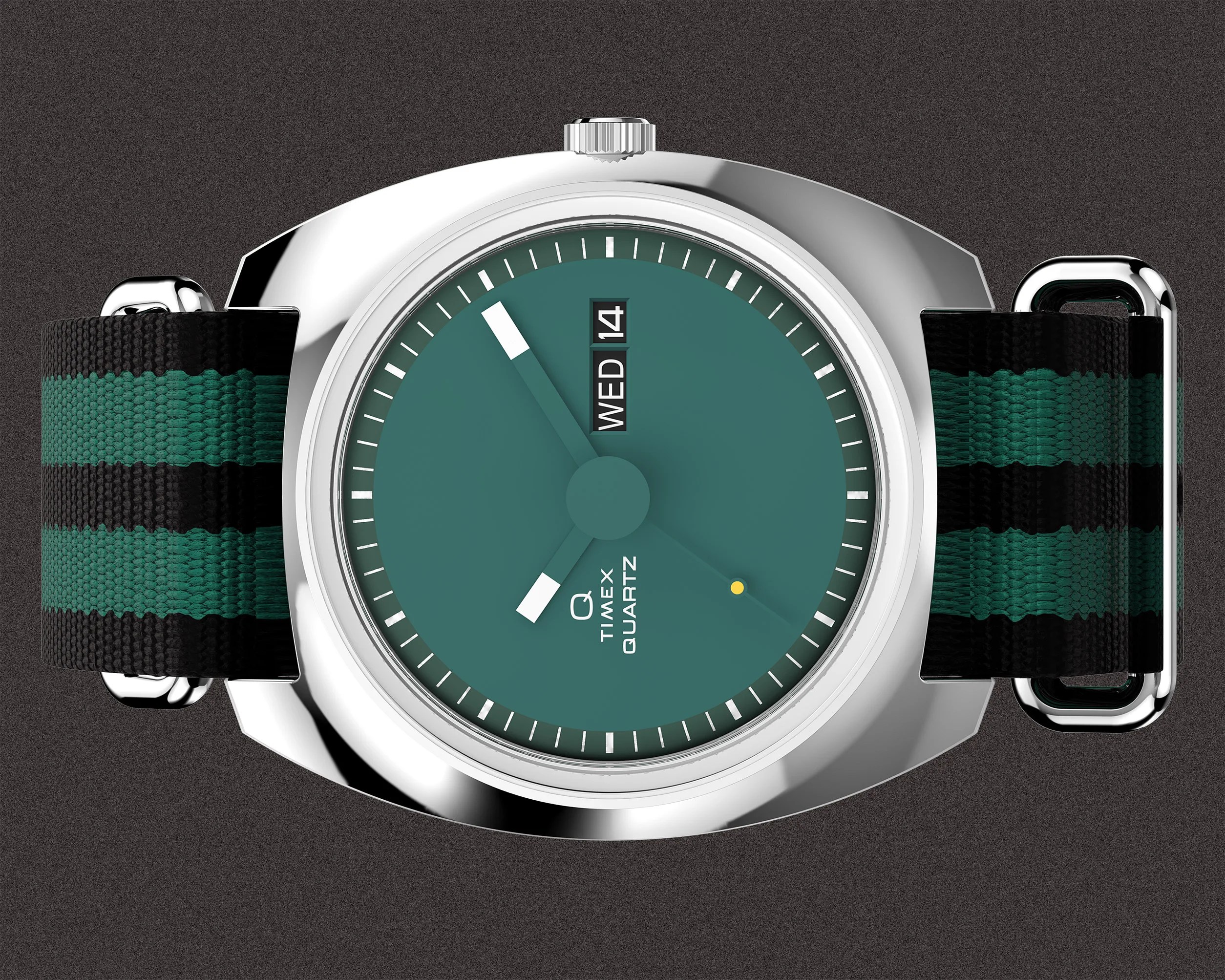 a green dial Timex watch