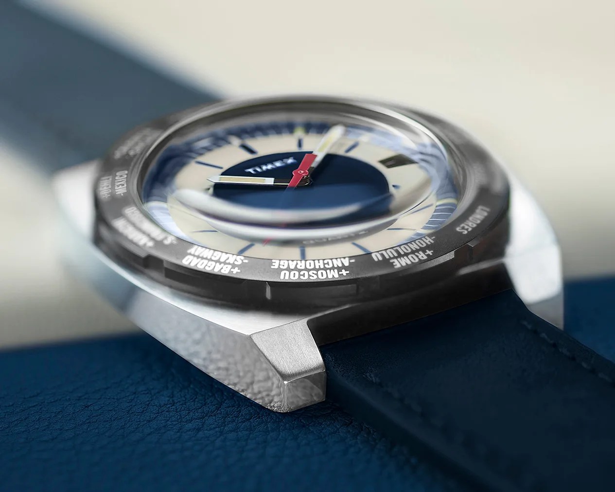 the dial of a Timex watch