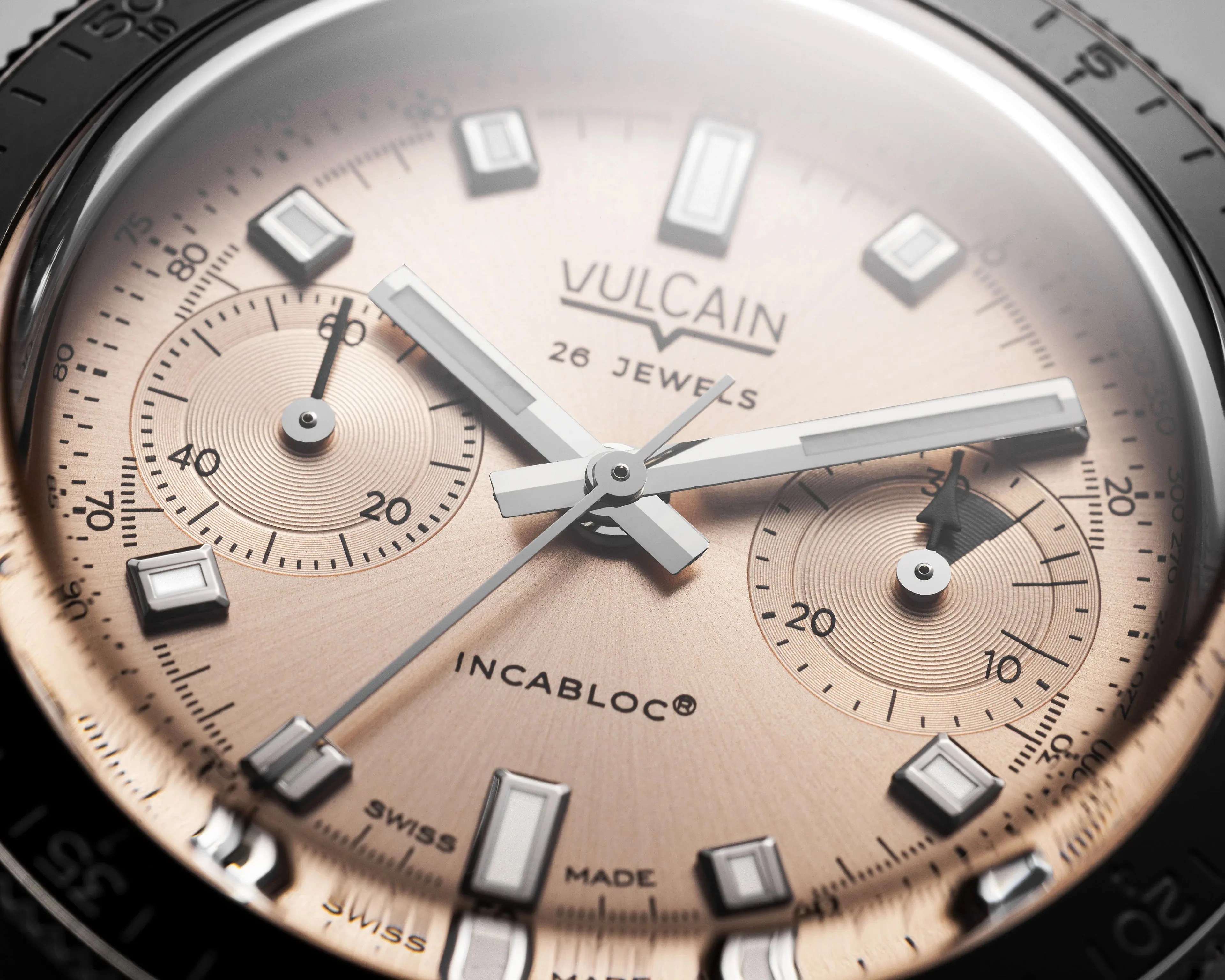 the dial of a Vulcain watch