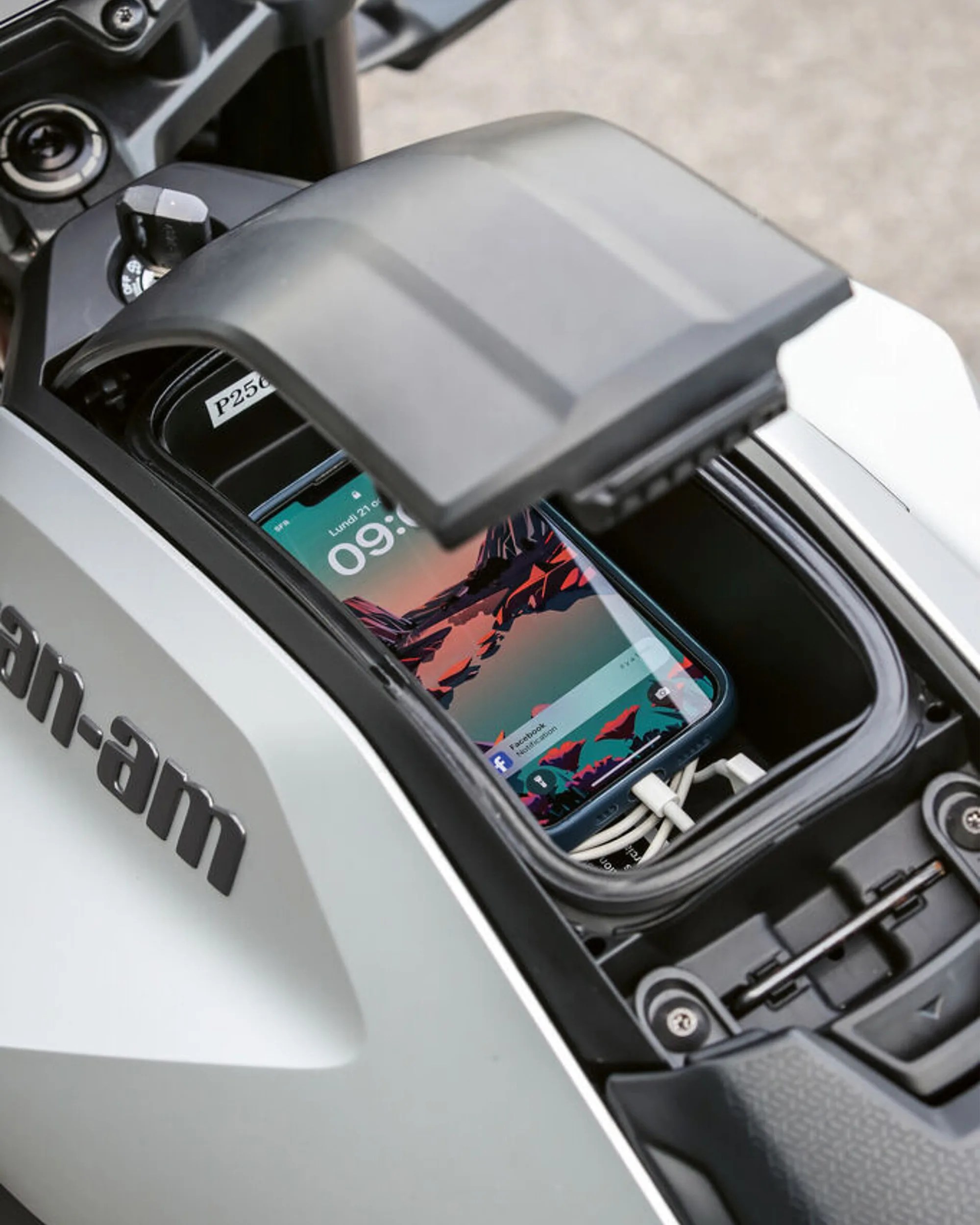2025 Can-Am Pulse storage slot